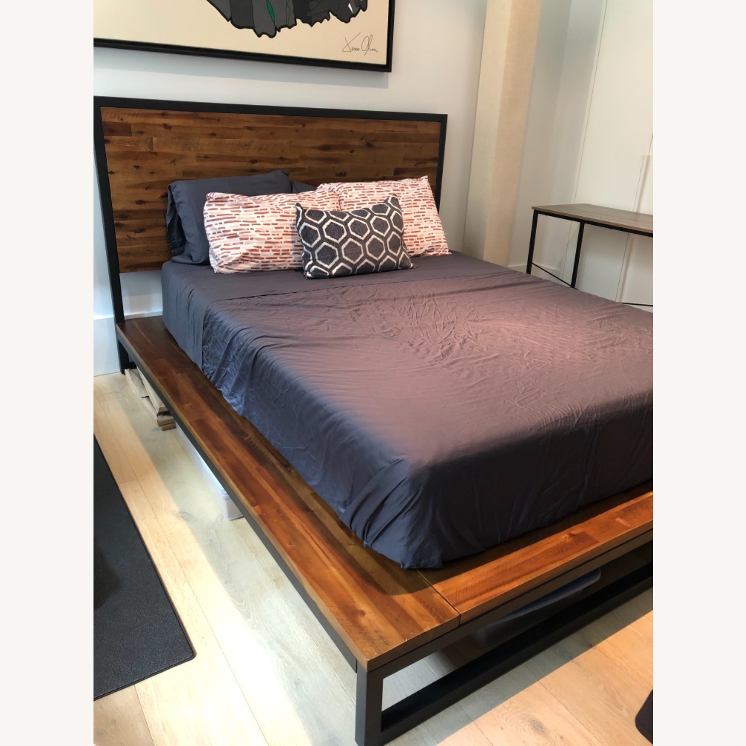West Elm Logan Industrial Platform Bed – King  - image-3