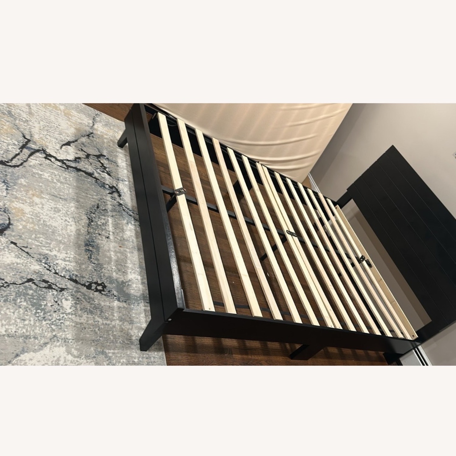 Queen-size Black Platform Bed Frame  - image-2