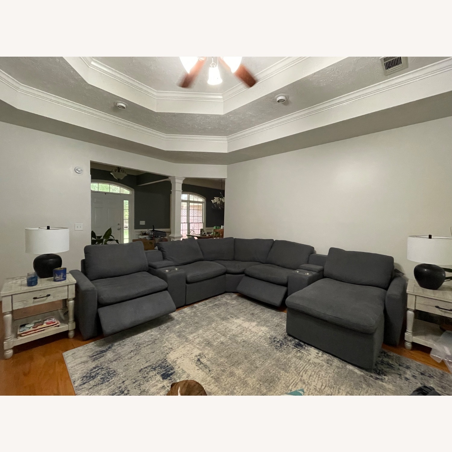 Ashley Blue Power Reclining Sectional  - image-3