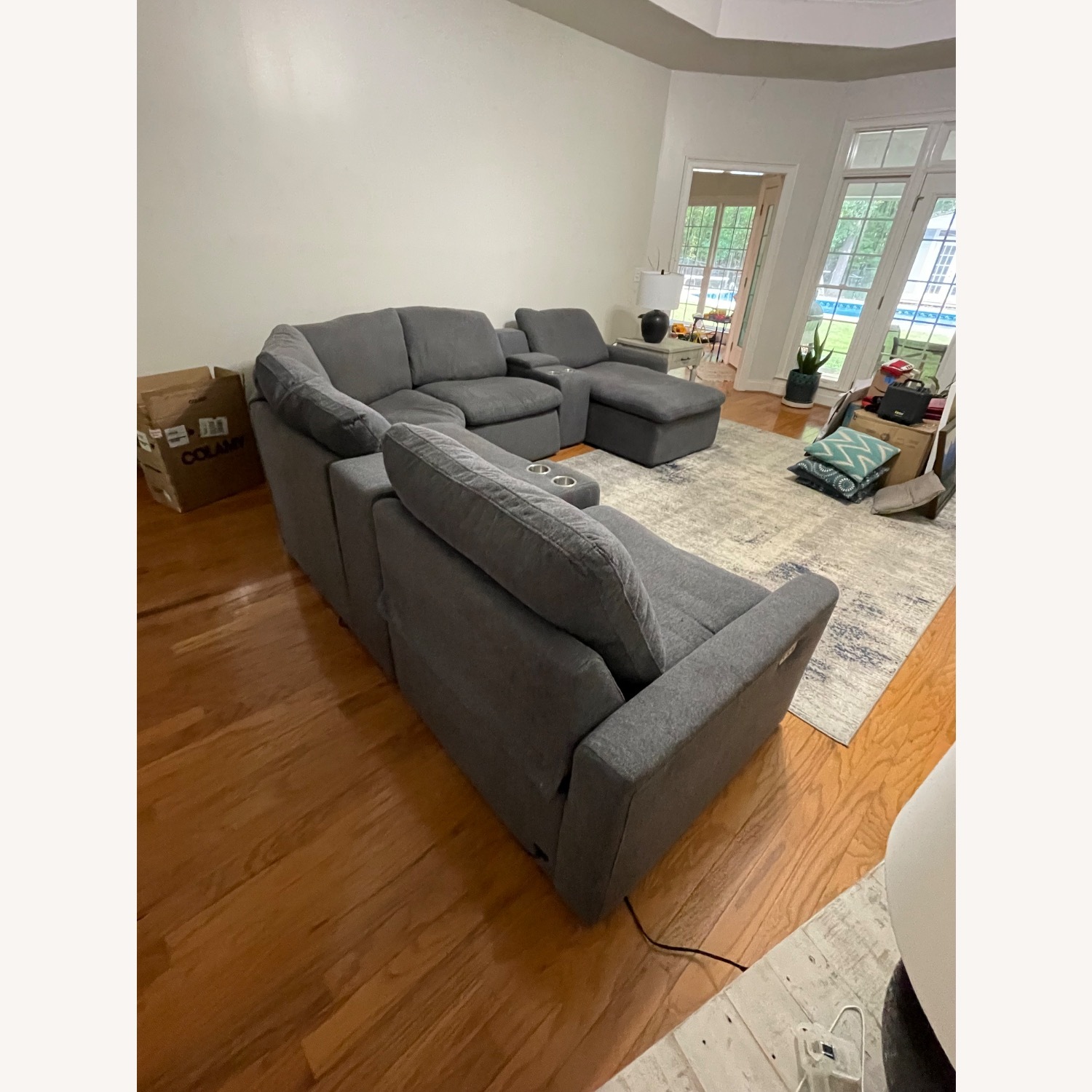 Ashley Blue Power Reclining Sectional  - image-5