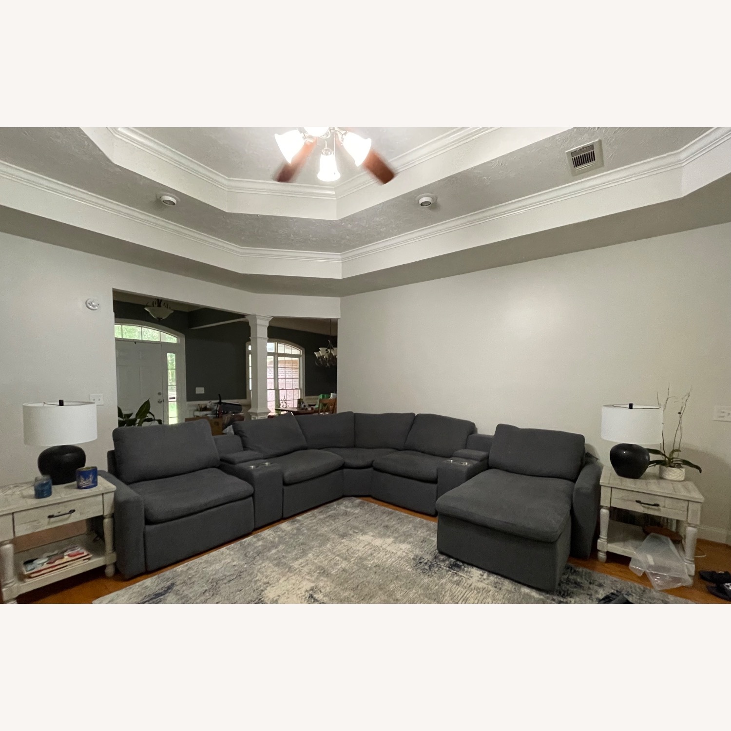 Ashley Blue Power Reclining Sectional  - image-1