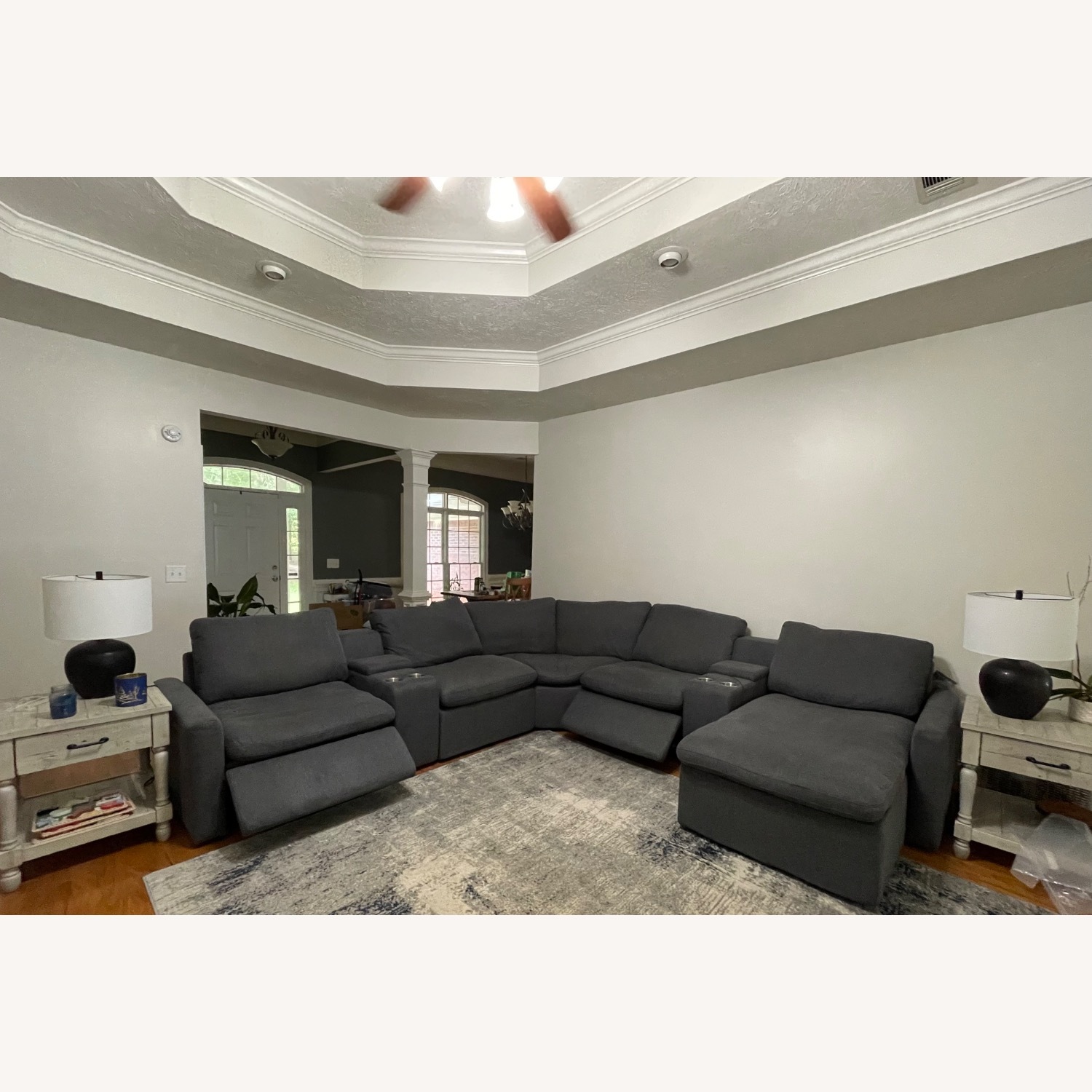 Ashley Blue Power Reclining Sectional  - image-2