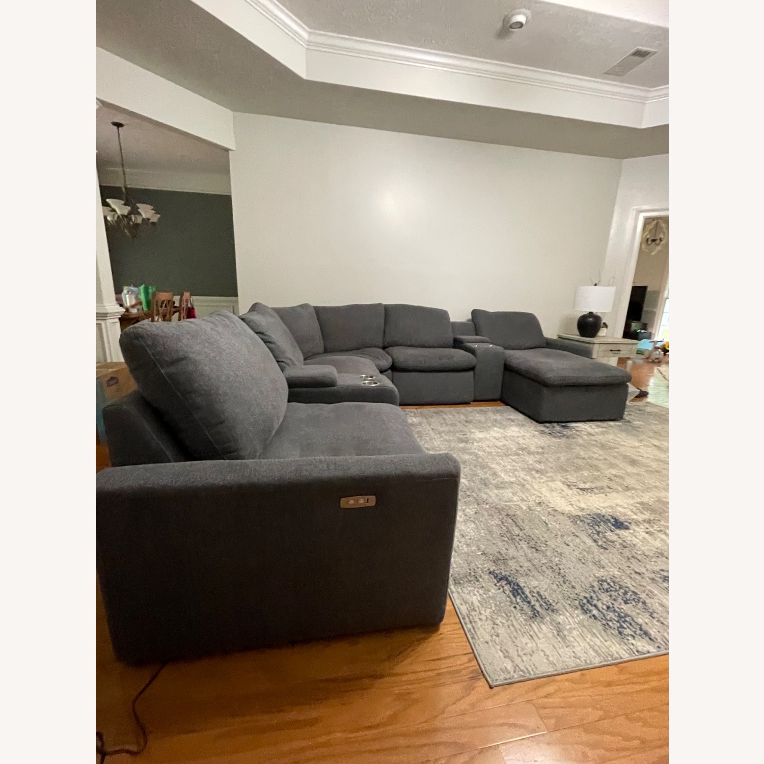 Ashley Blue Power Reclining Sectional  - image-4