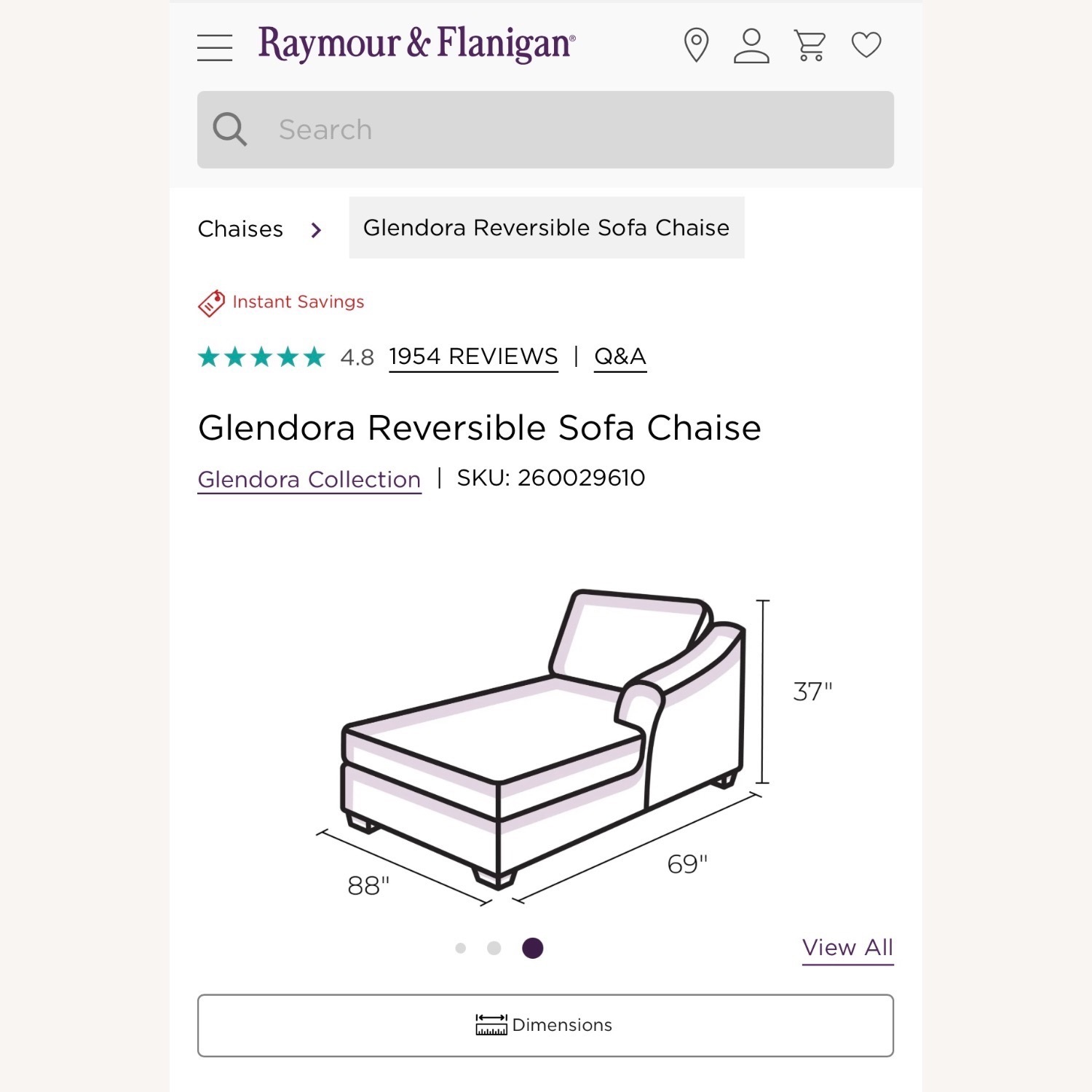Glendora Queen Sleeper Sofa with Reversible Chaise  - image-4