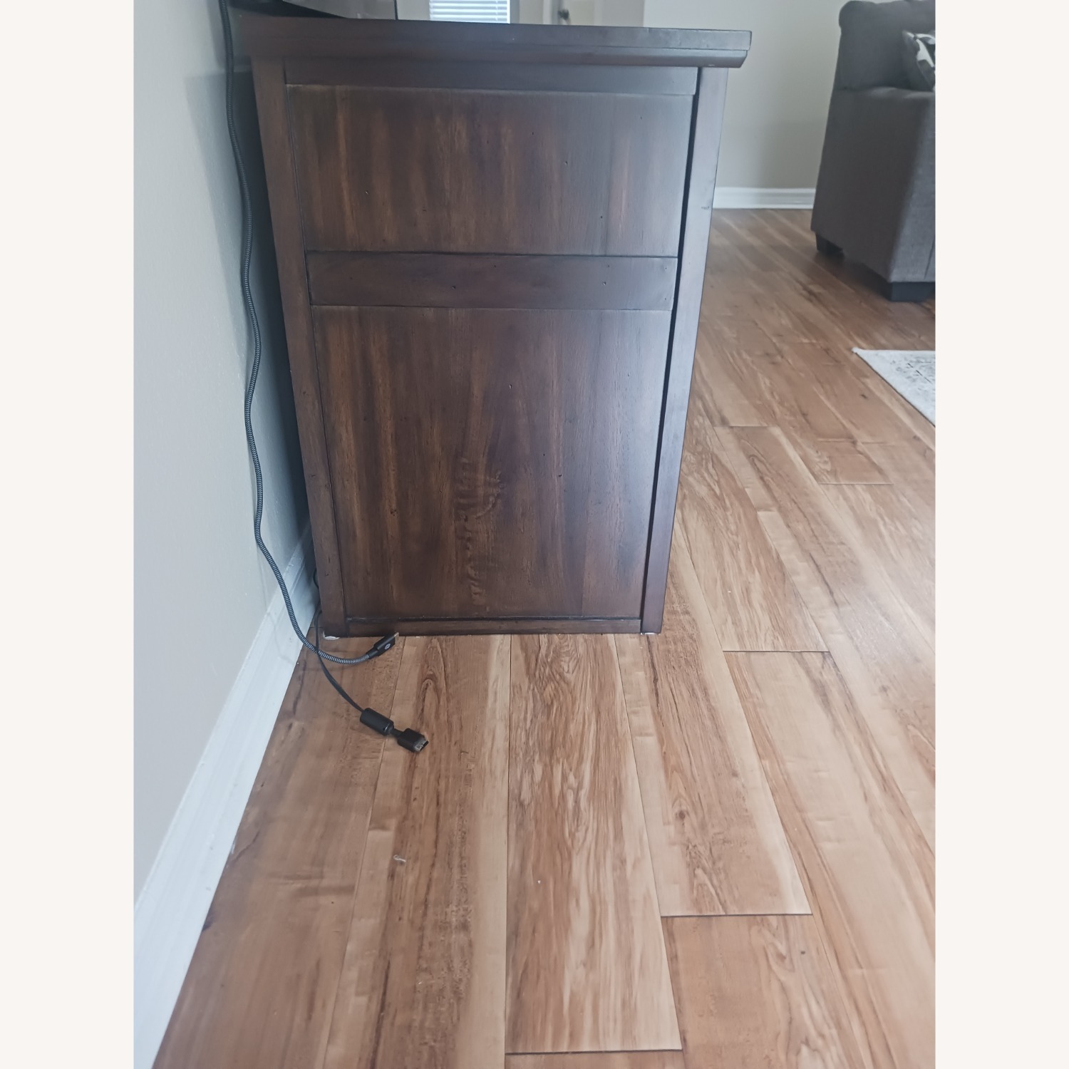 Dark Wooden TV Stand/Storage Shelf - image-3