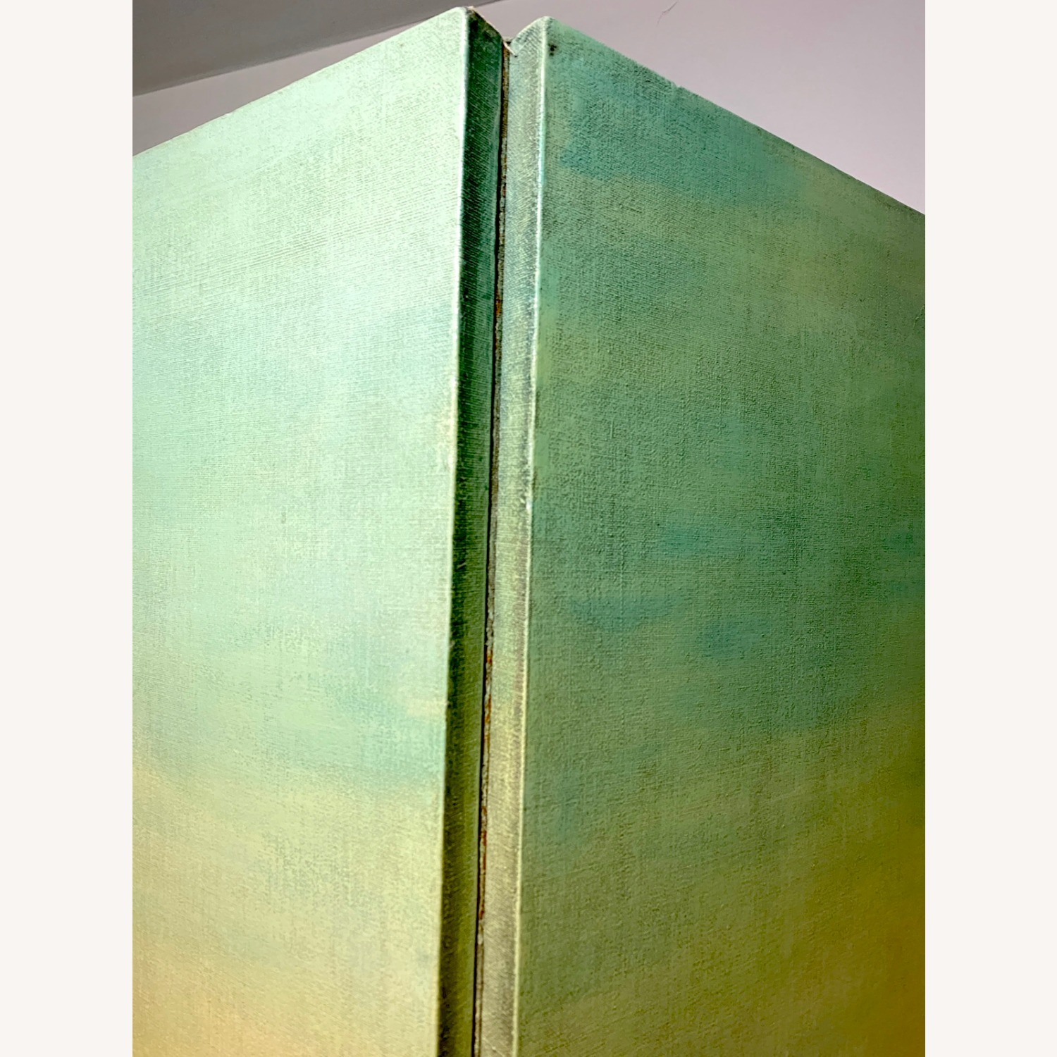 Maitland-Smith Hand Painted Canvas 4 Panel Screen - image-12