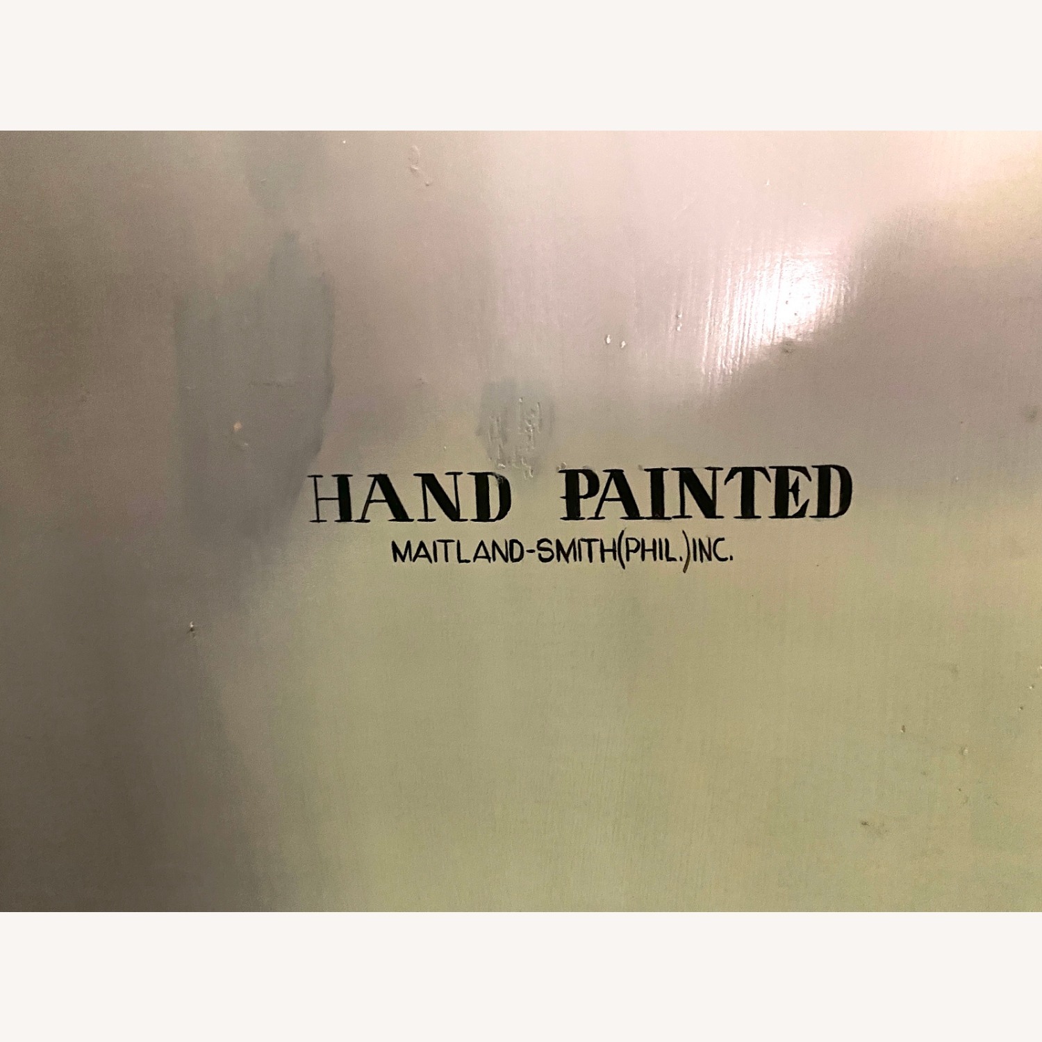 Maitland-Smith Hand Painted Canvas 4 Panel Screen - image-7