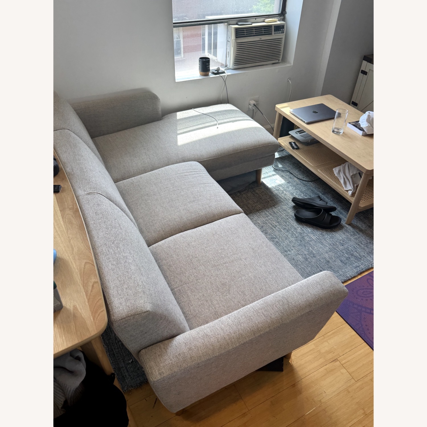 New West Elm Chaise Sectional - image-5