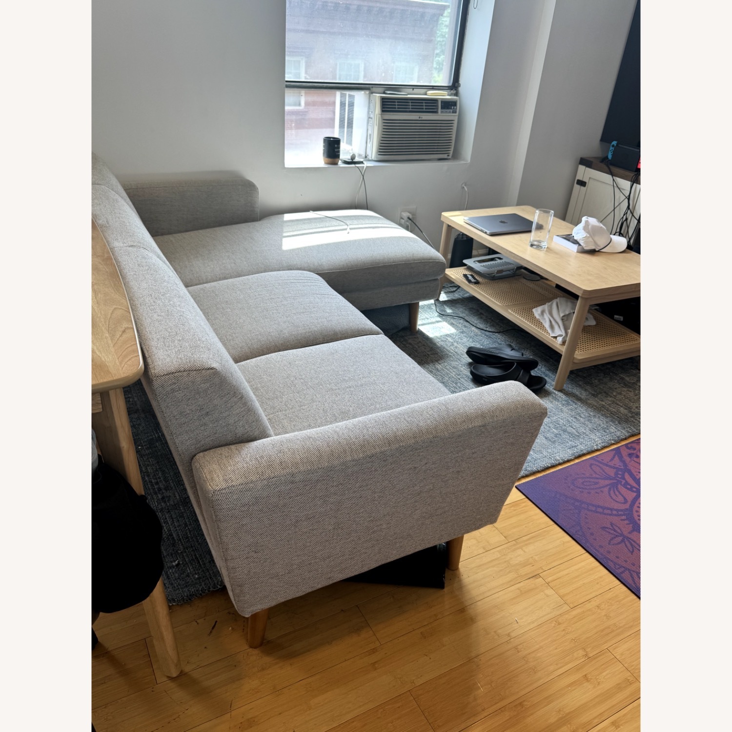 New West Elm Chaise Sectional - image-7