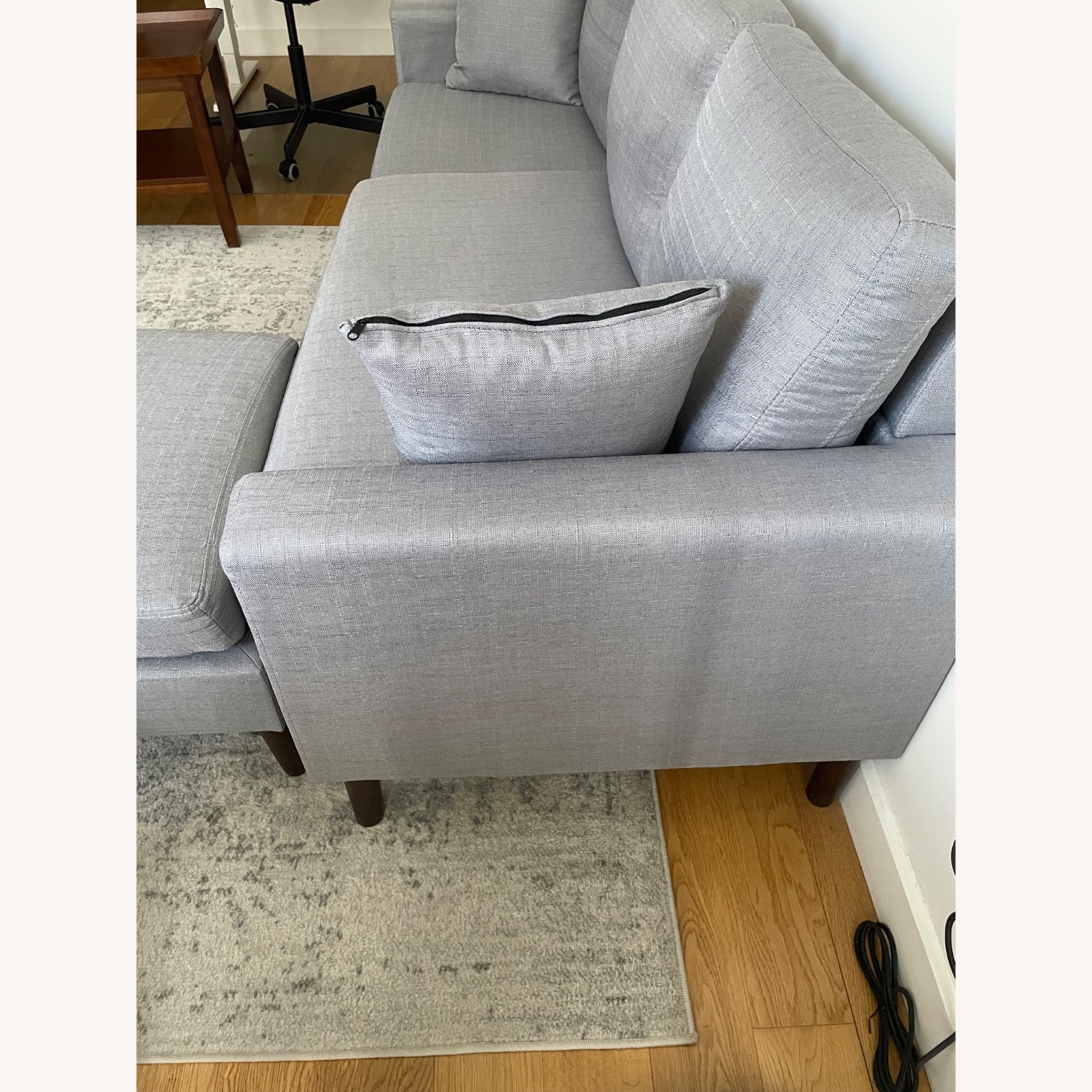 Corrigan Studio - Copey 77.16" Wide Reversible Modular Sofa & Chaise with Ottoman - image-3