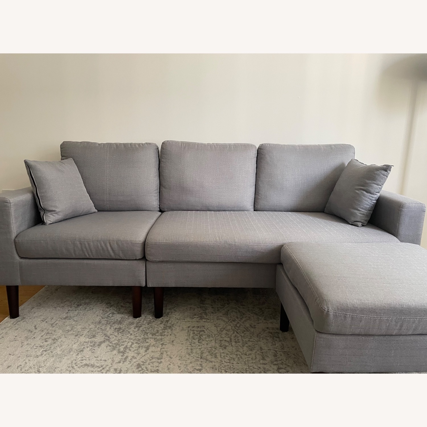 Corrigan Studio - Copey 77.16" Wide Reversible Modular Sofa & Chaise with Ottoman - image-4