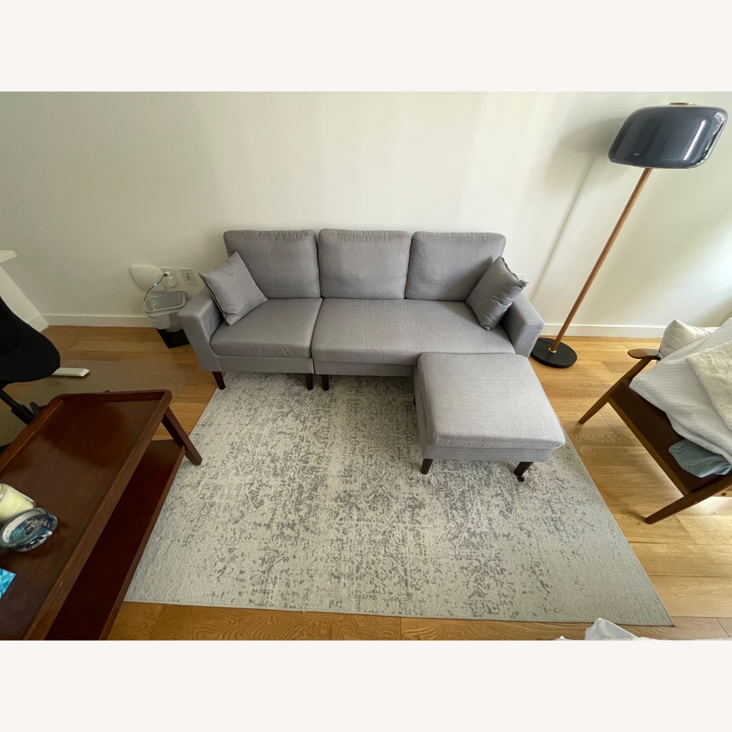 Corrigan Studio - Copey 77.16" Wide Reversible Modular Sofa & Chaise with Ottoman - image-2