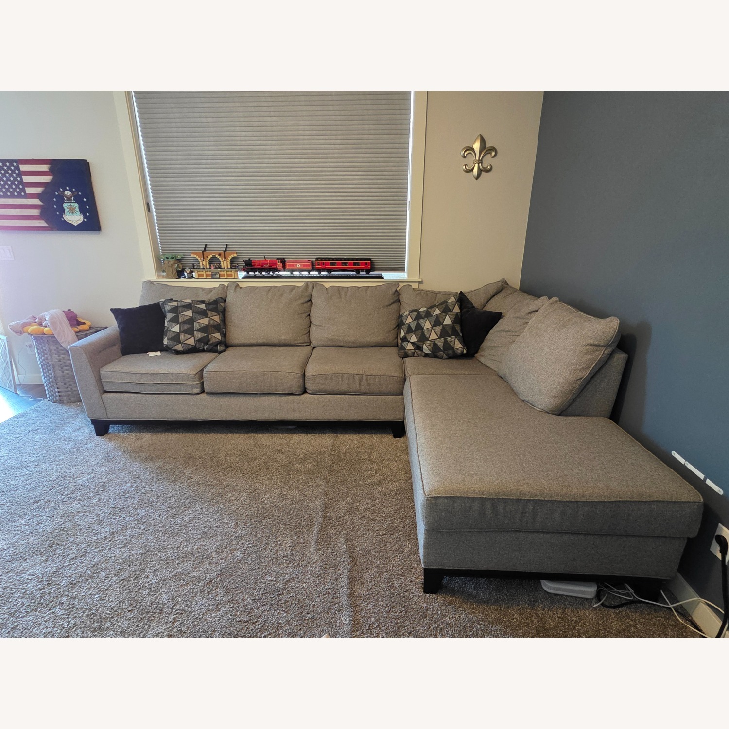 Emerson Slate Gray Right-arm Facing Chaise - image-1