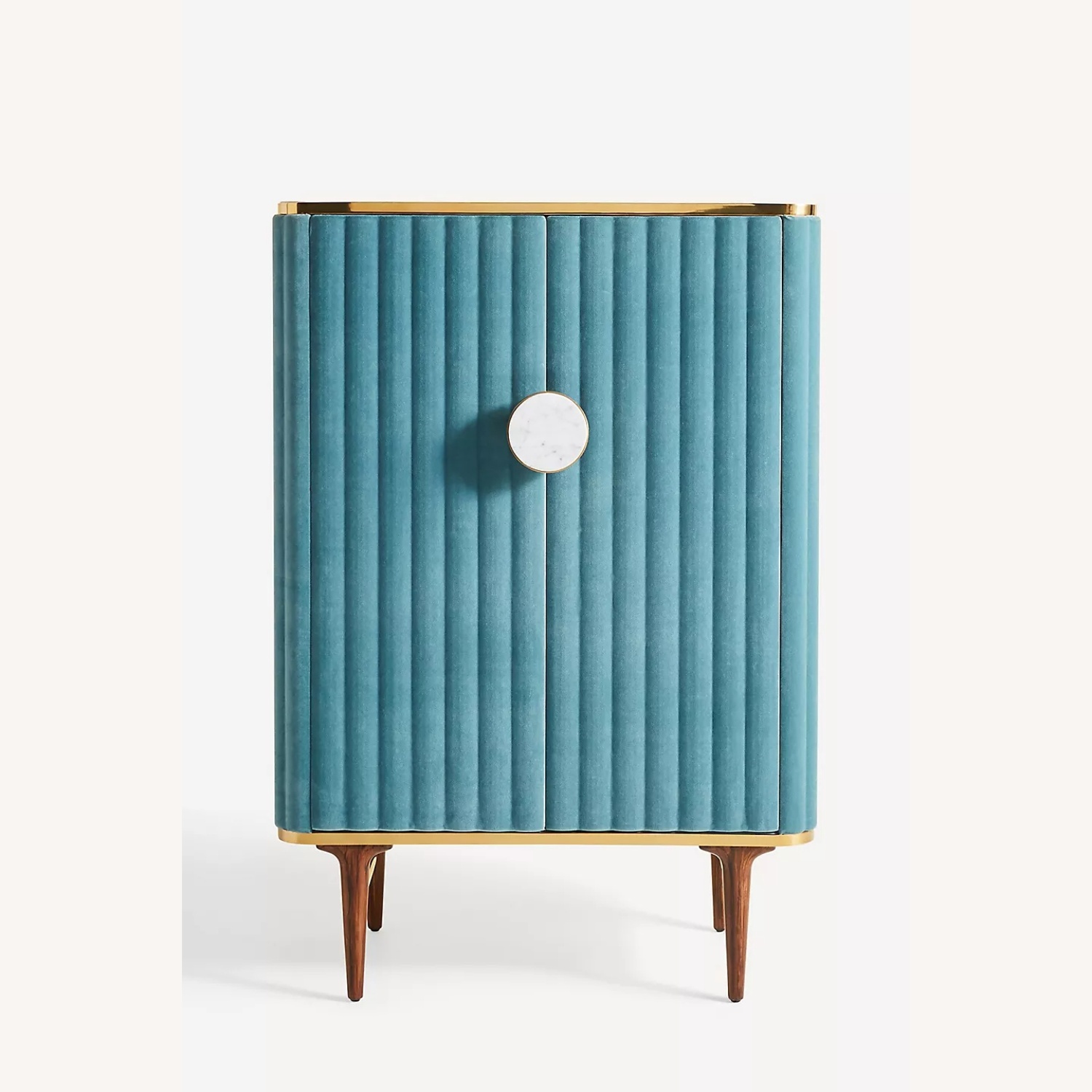 Anthropologie Juneau Velvet Bar Cabinet - image-7