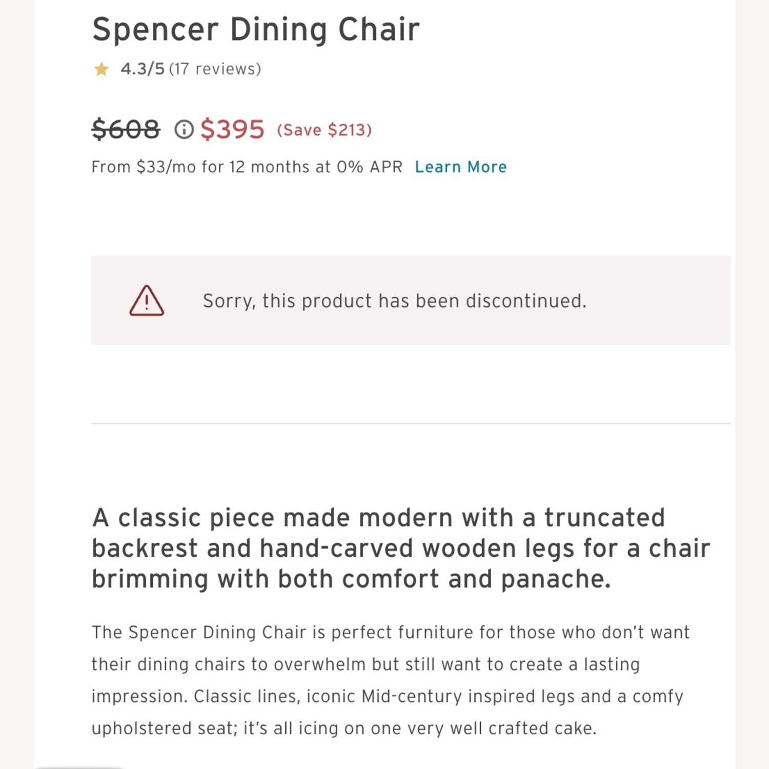 Set of (6) Joybird Upholstered Dining Chairs - image-3