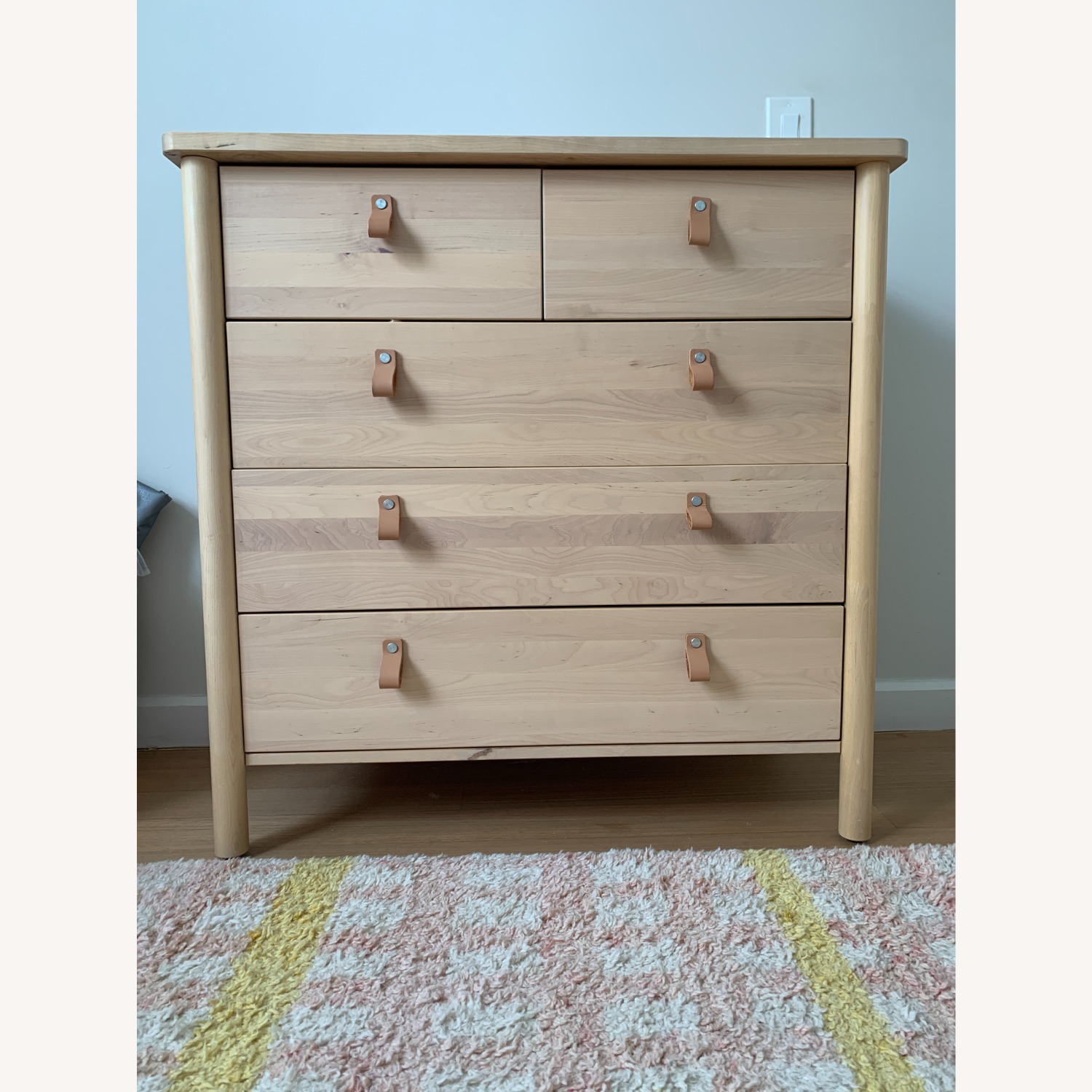 IKEA BJÖRKSNÄS Chest of 5 Drawers – Birch - image-1