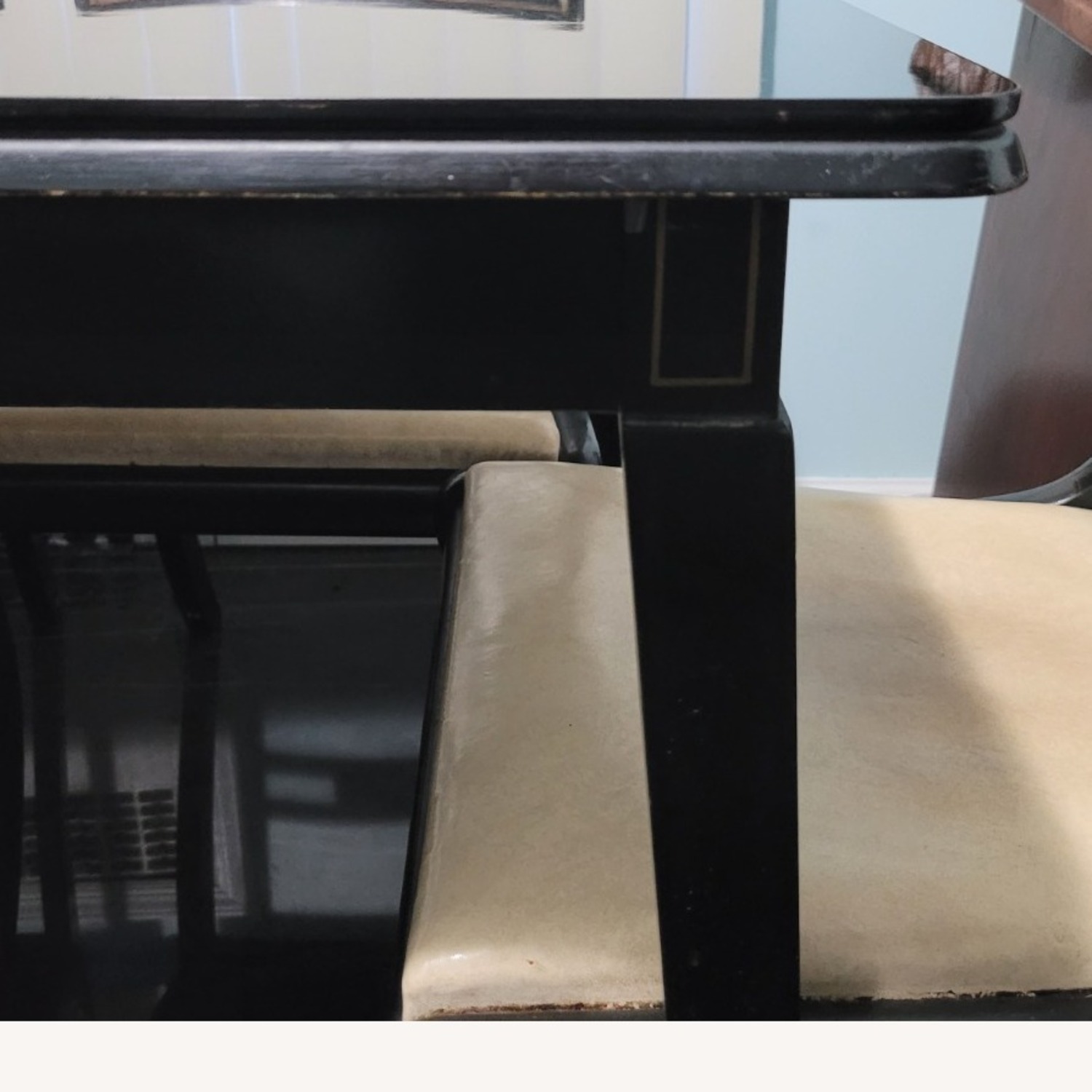 Vintage/Antique Dining Table with 4 Chairs - image-6