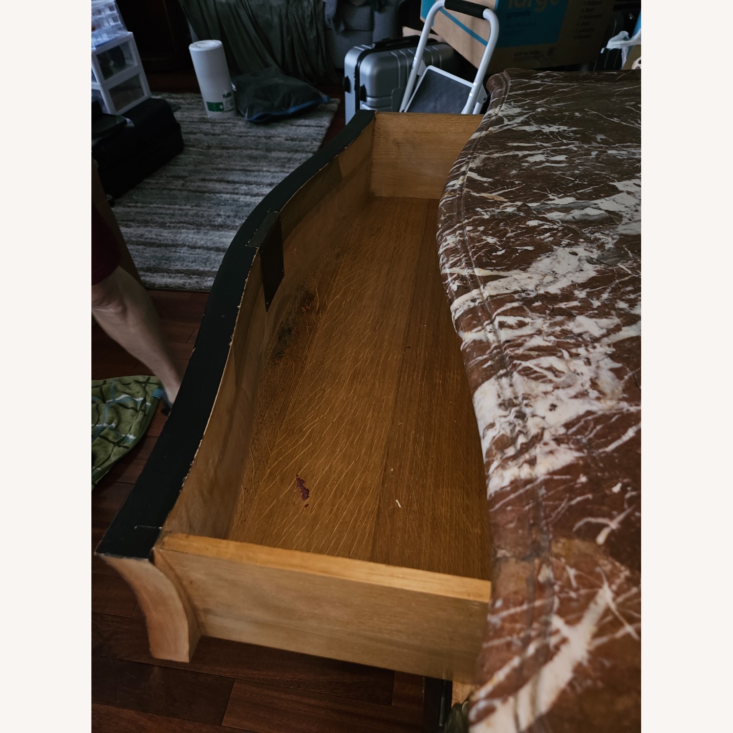 Antique Louis XV Black Lacquer Chest - image-3