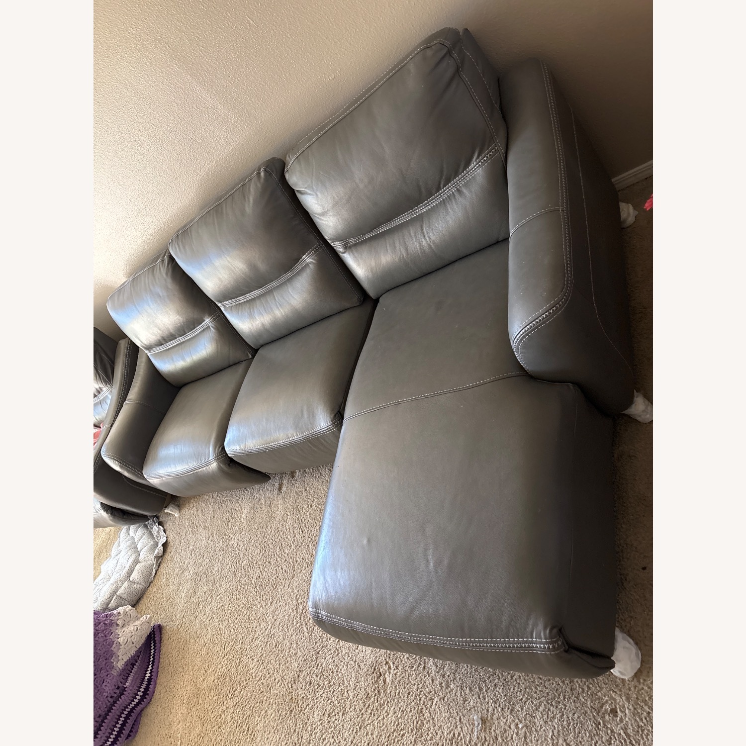 Vetali Leather Power Reclining Sectional - image-2