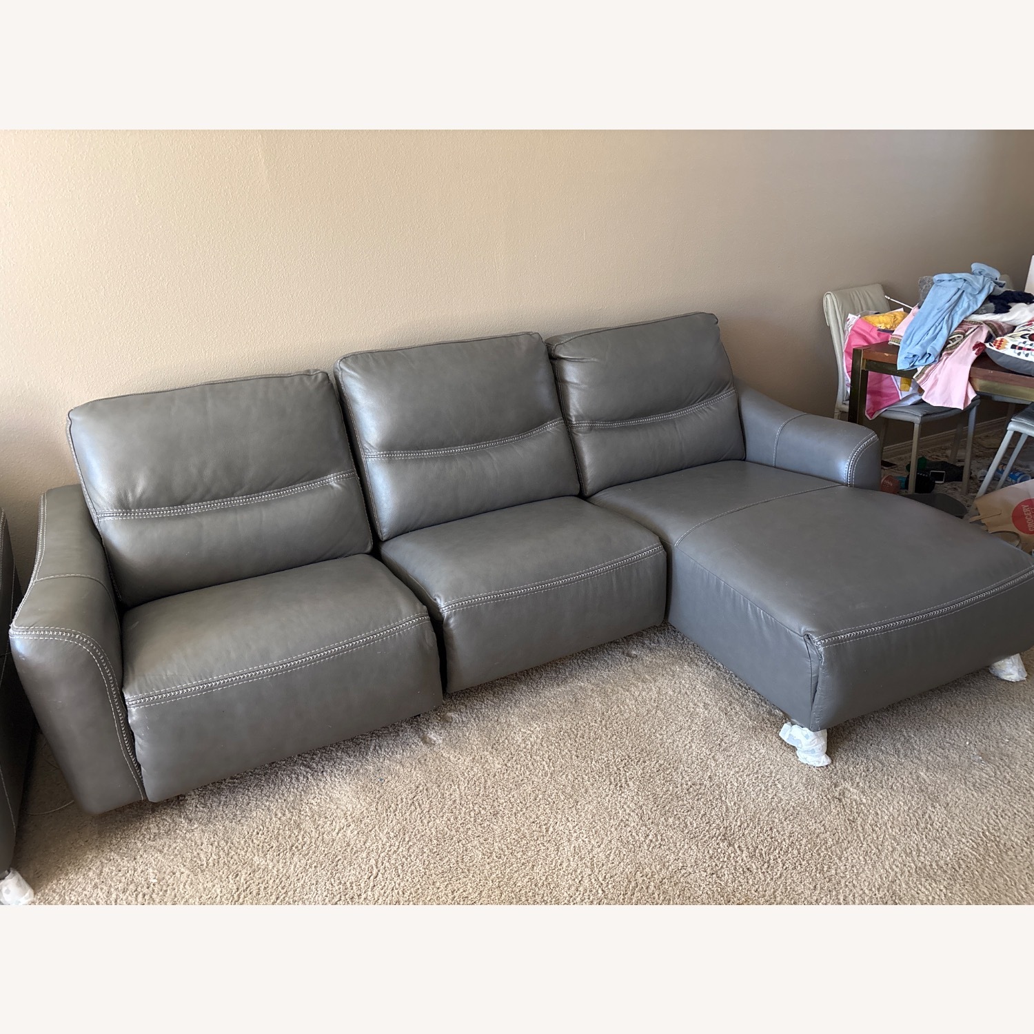 Vetali Leather Power Reclining Sectional - image-4