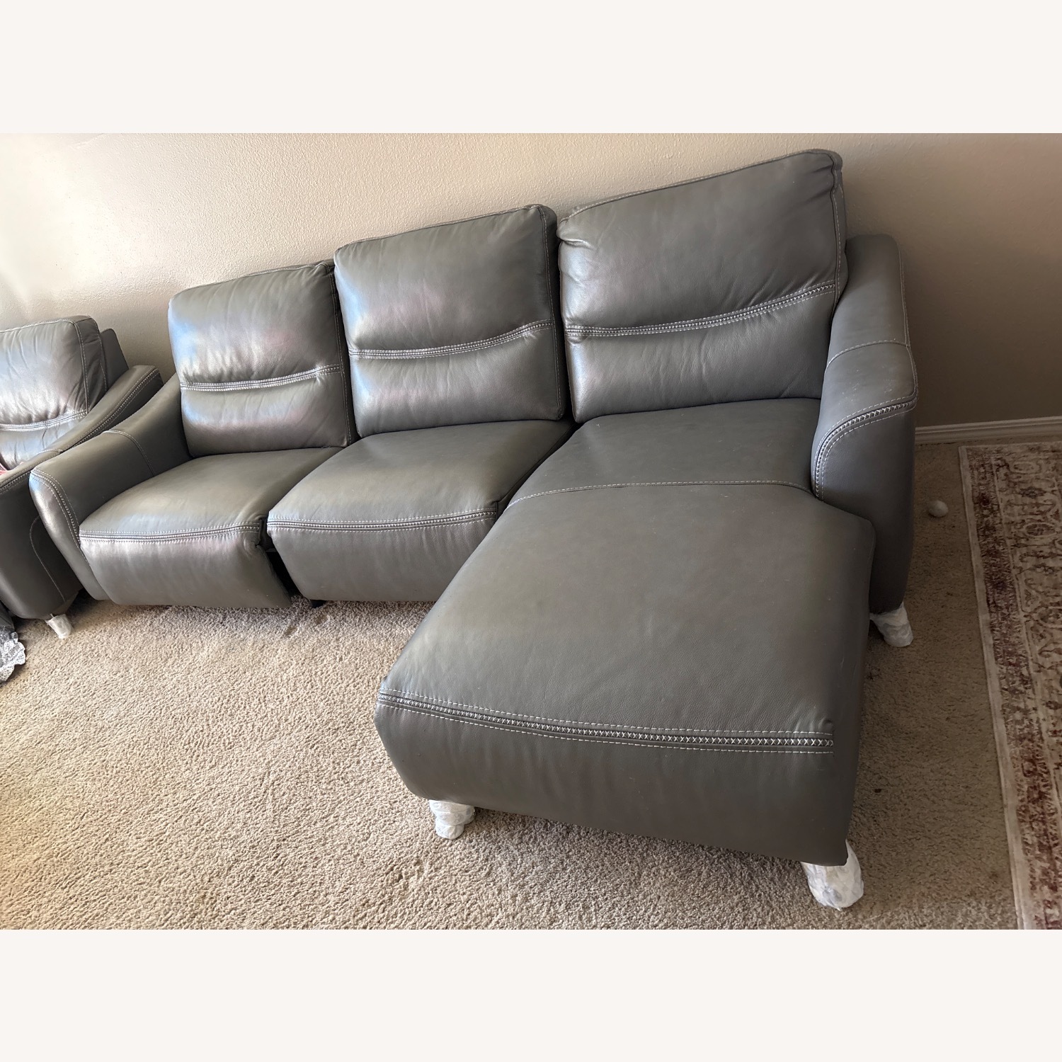 Vetali Leather Power Reclining Sectional - image-3