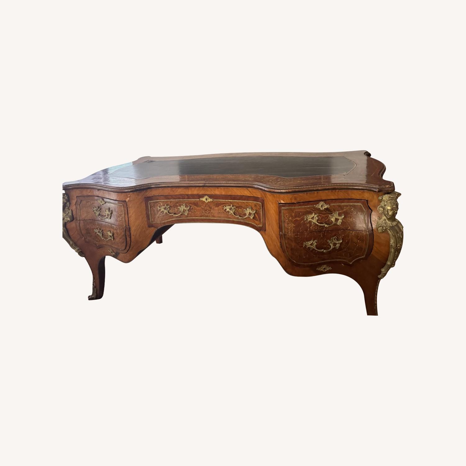 Antique Ornate Desk - image-0