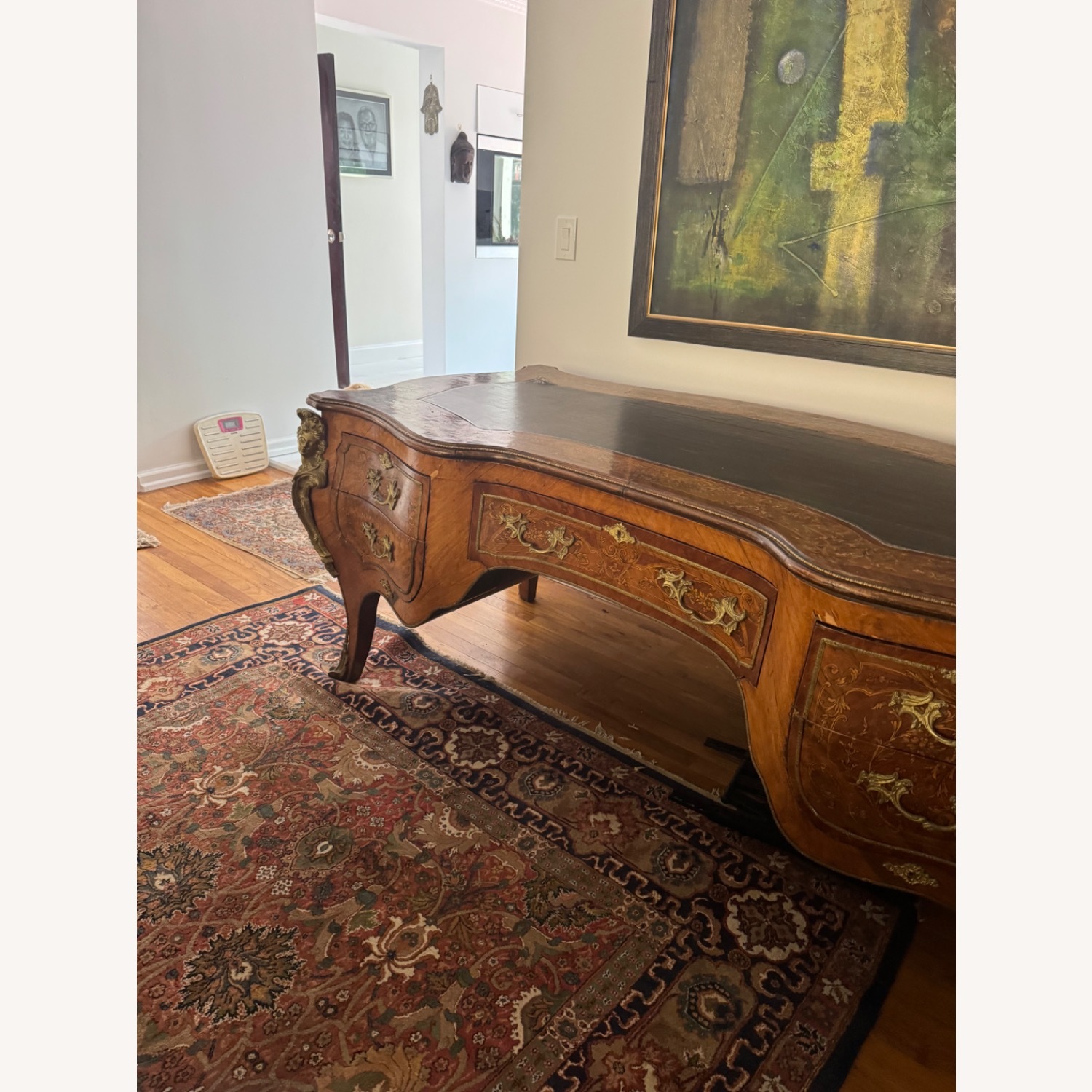 Antique Ornate Desk - image-1