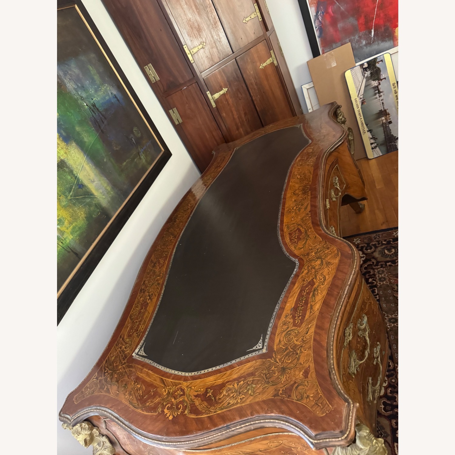 Antique Ornate Desk - image-4