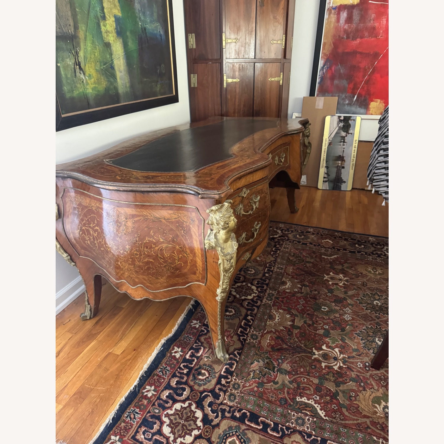 Antique Ornate Desk - image-5