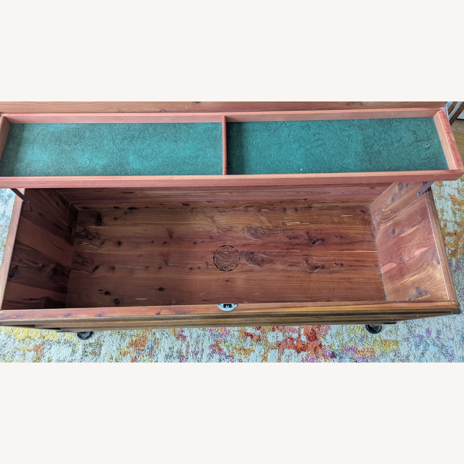 Mid Century Modern Cedar Trunk by Lane - image-7