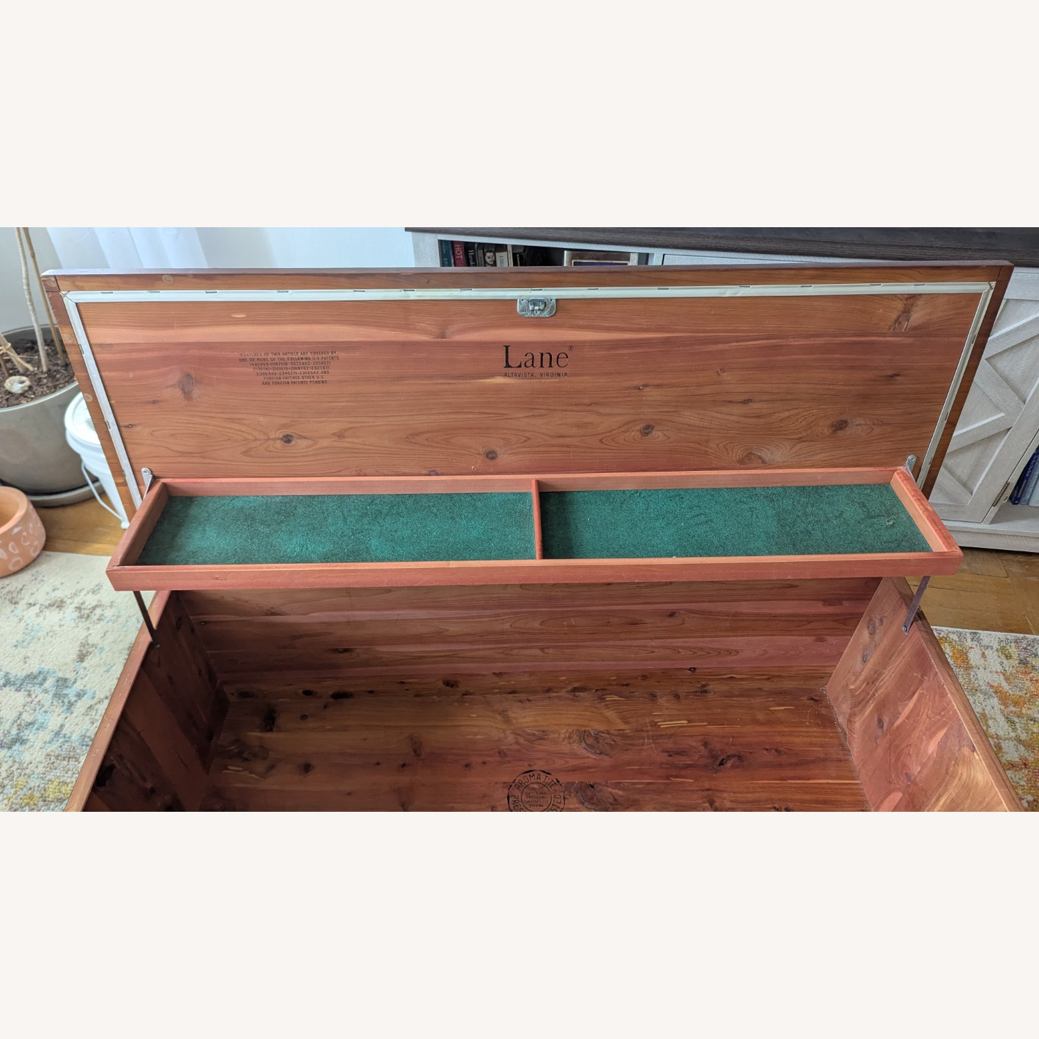 Mid Century Modern Cedar Trunk by Lane - image-6