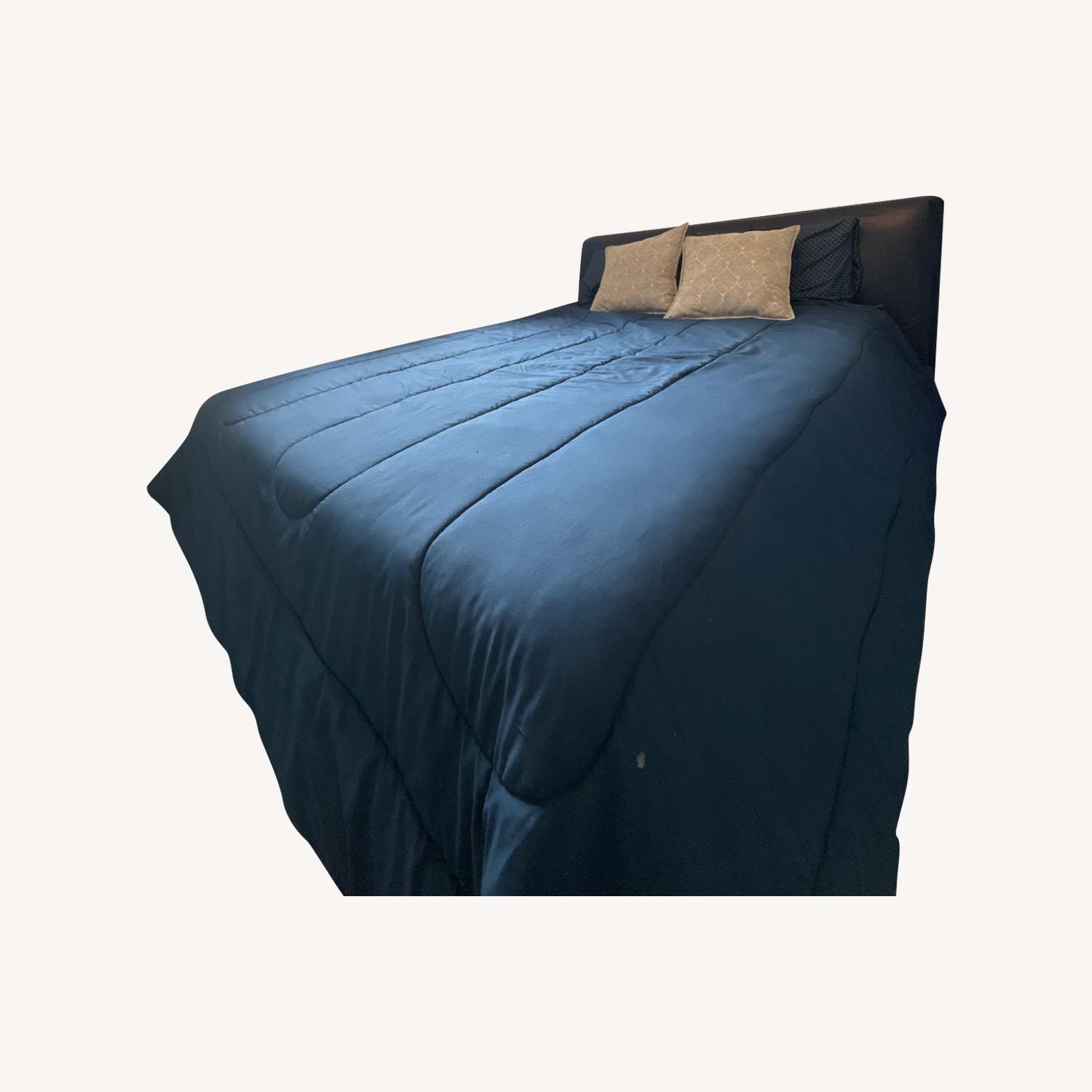 Queen Leather Bed Frame - image-0