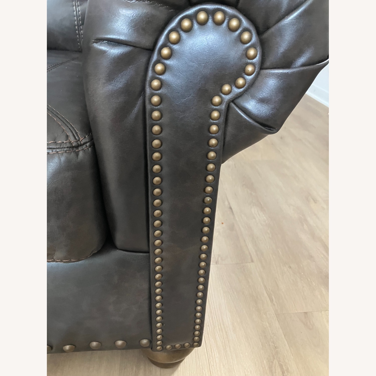 Ashley Nicorvo Dark Brown Loveseat  - image-3