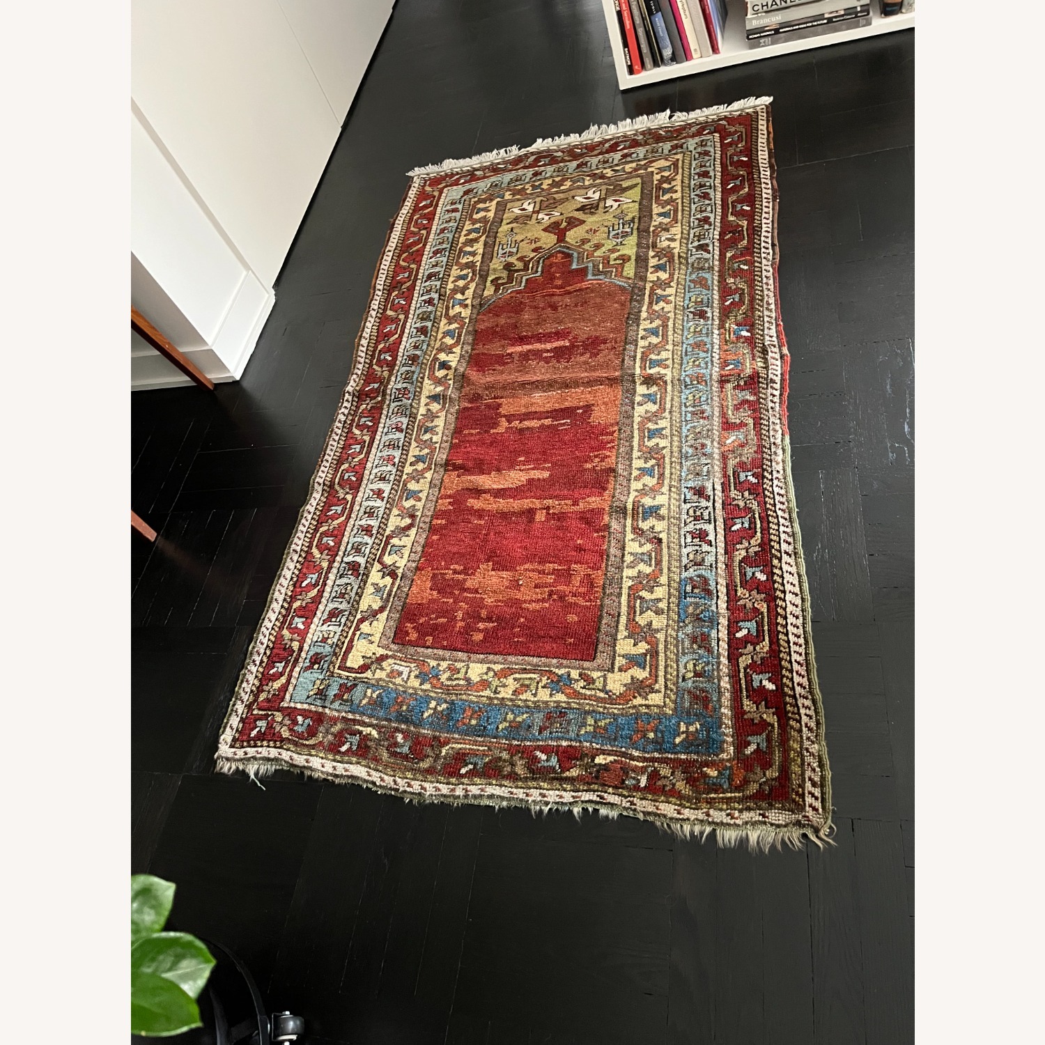 Antique Turkish Konya Prayer Rug - image-1