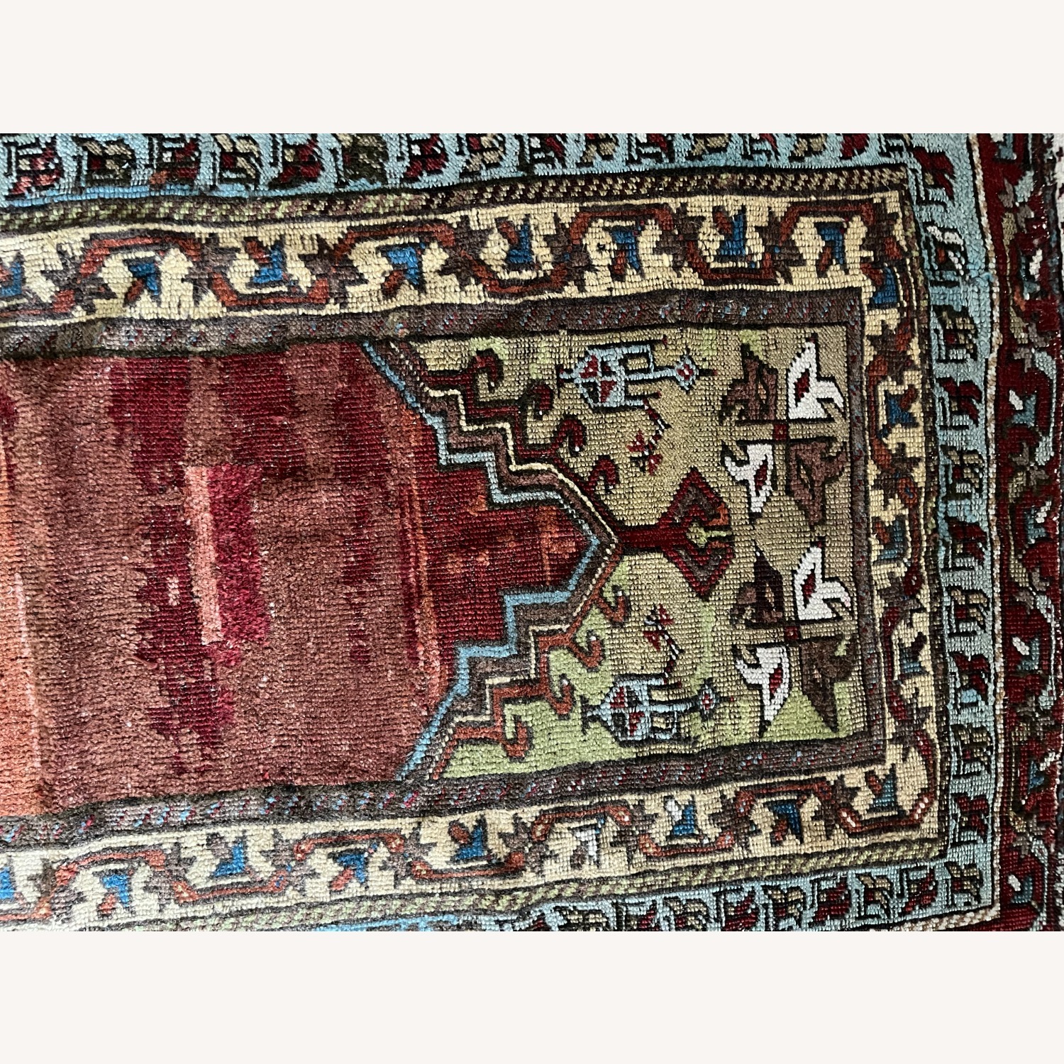 Antique Turkish Konya Prayer Rug - image-6