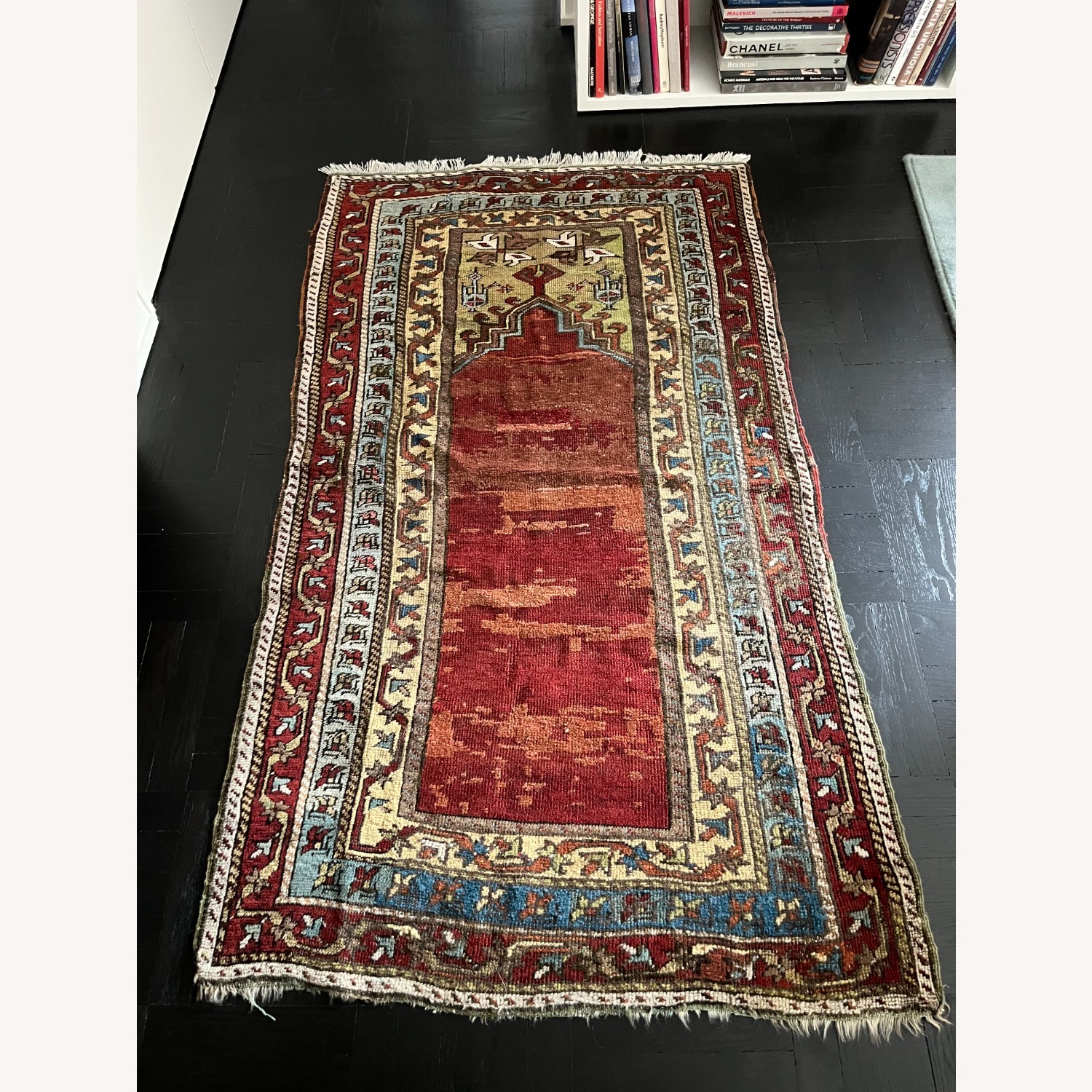 Antique Turkish Konya Prayer Rug - image-2