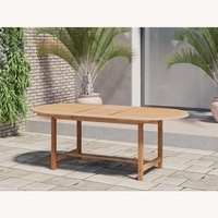 Solid Teak Outdoor/Indoor Dining Table 90" 