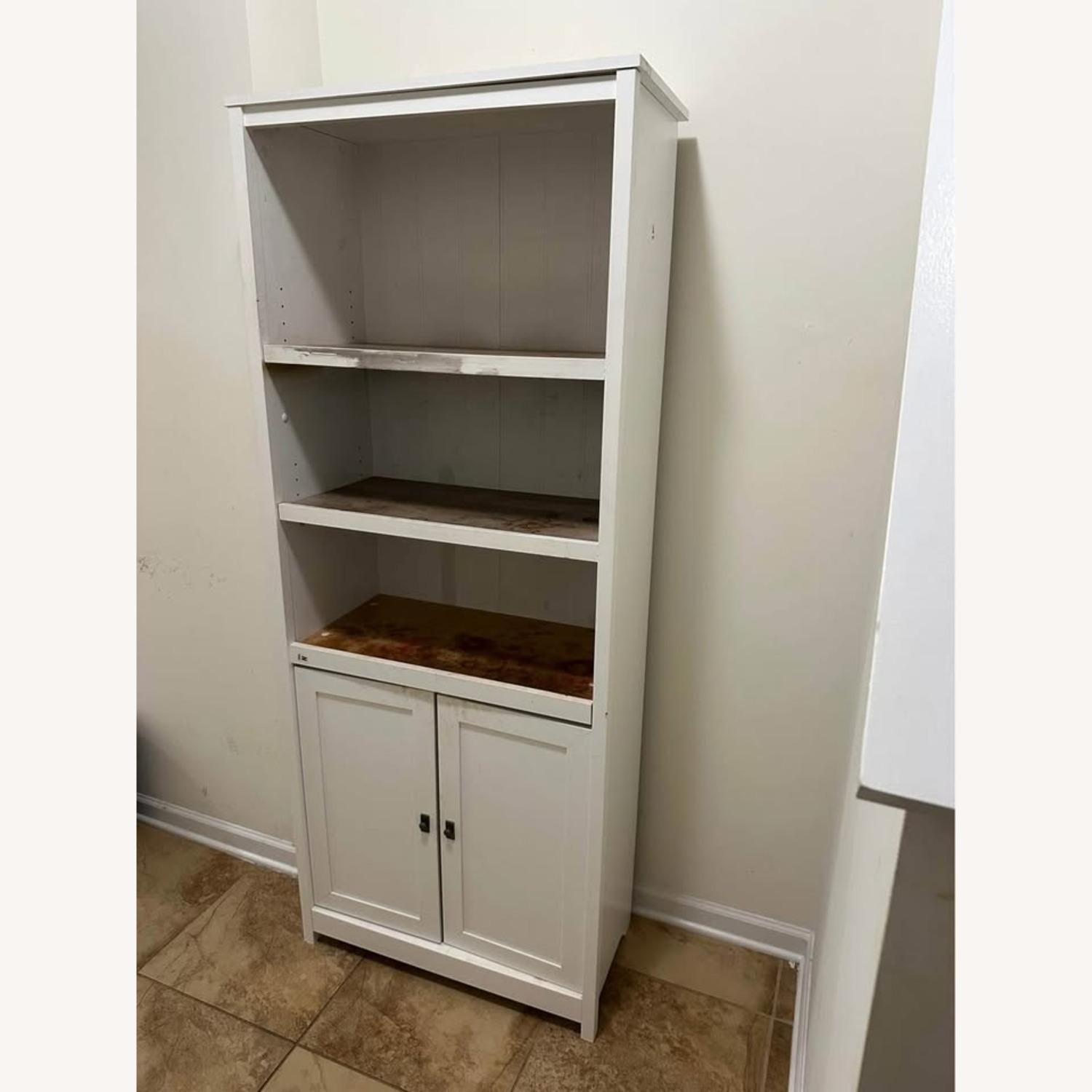 White Standing Shelf - image-2