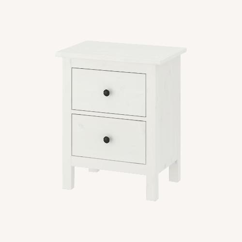 Used IKEA HEMNES White 2 Drawer Nightstand  for sale on AptDeco