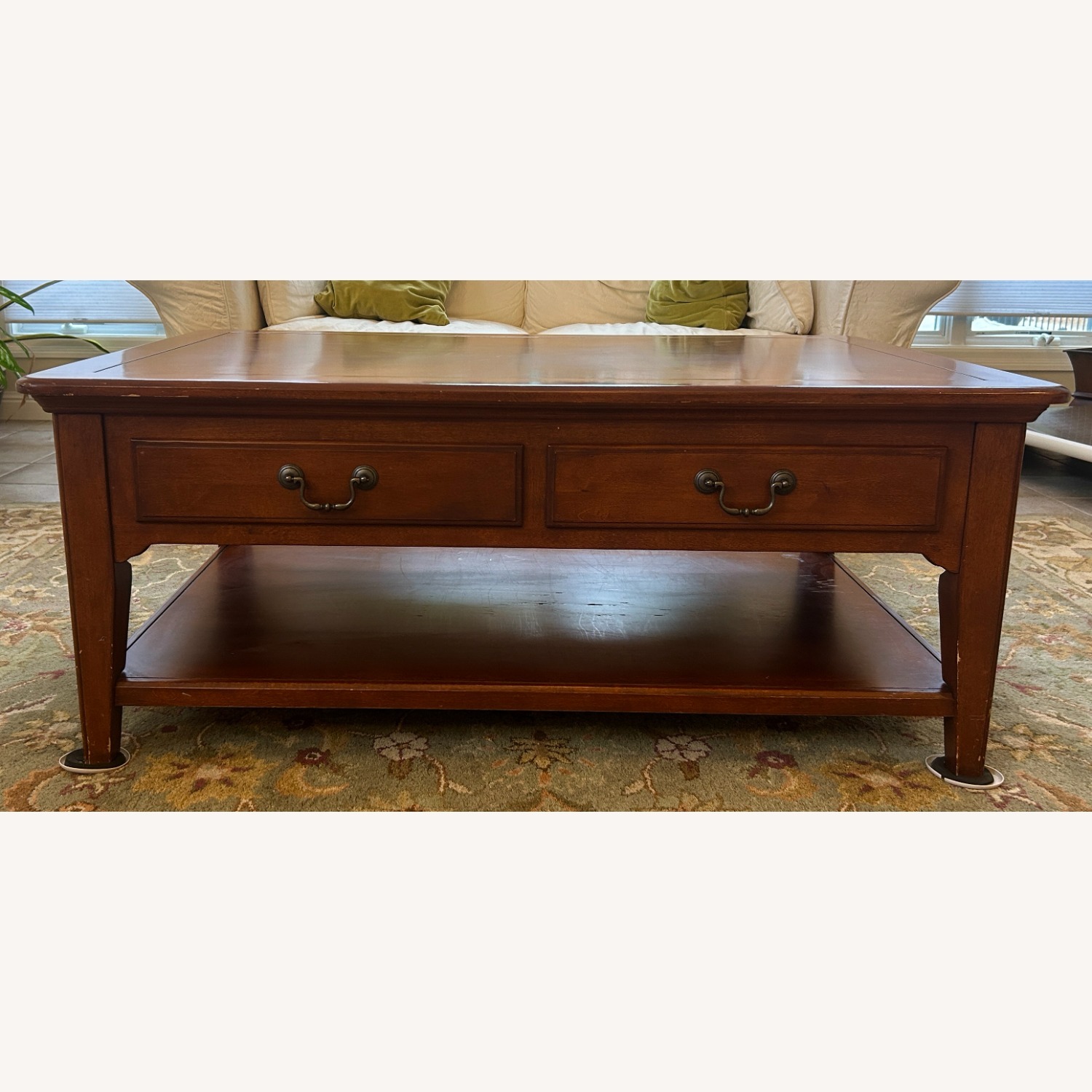 Bassett Wood Coffee Table - AptDeco