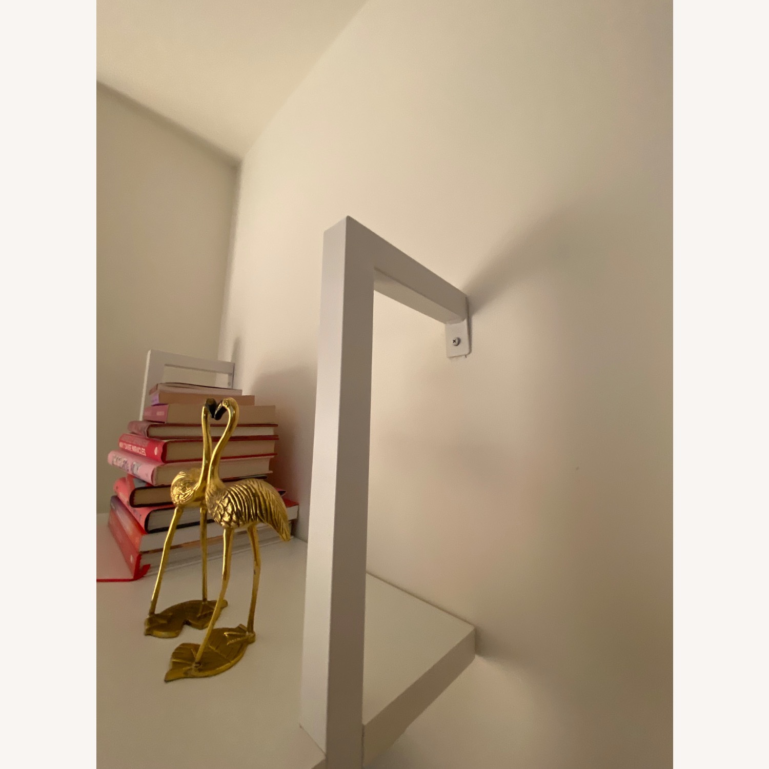 CB2 Stairway 72.5" White Metal Wall Mount Bookcase - image-10