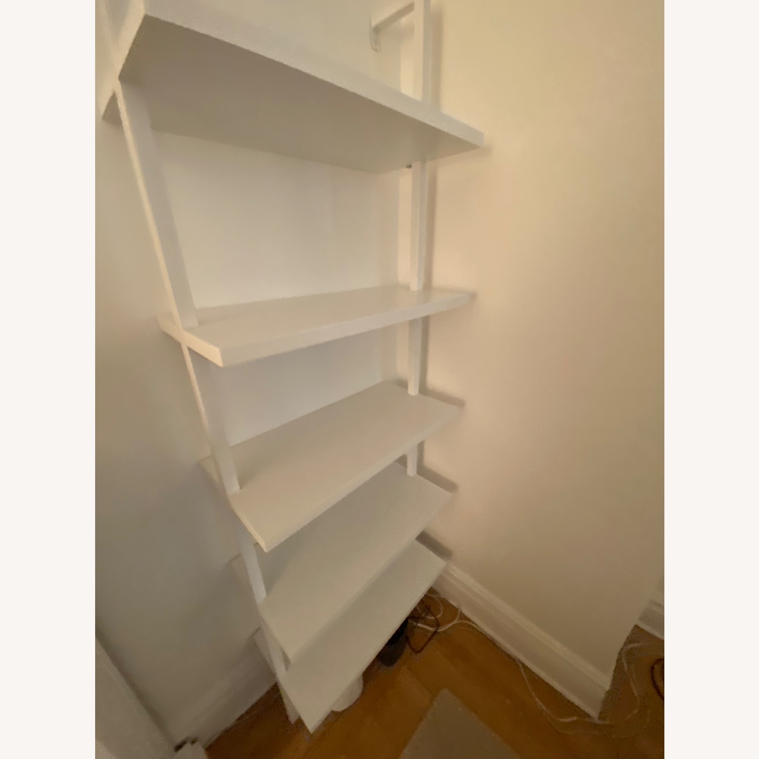 CB2 Stairway 72.5" White Metal Wall Mount Bookcase - image-3