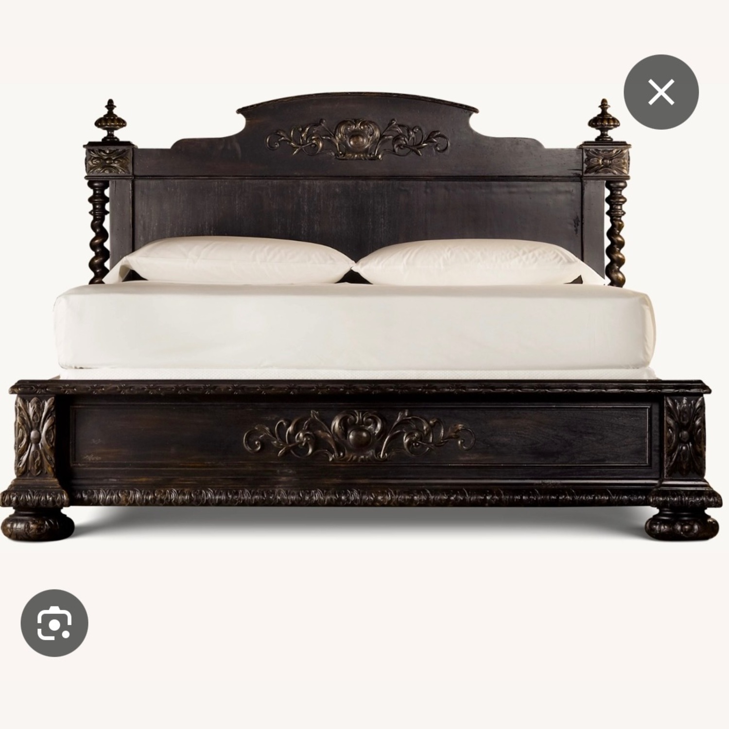 Restoration Hardware French Empire King Bed - image-1