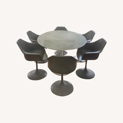 Used Knoll Saarinen Marble Tulip Dining Set for sale on AptDeco