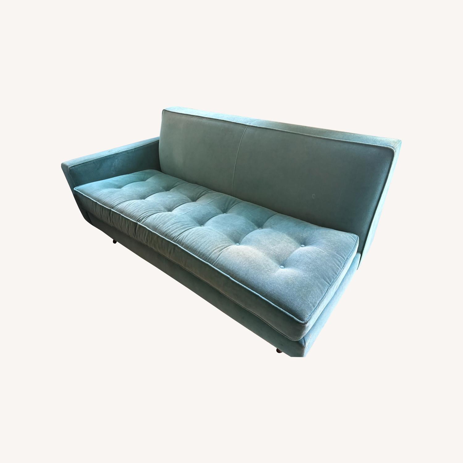 Room & Board Reese Green Velvet Sofa - image-0
