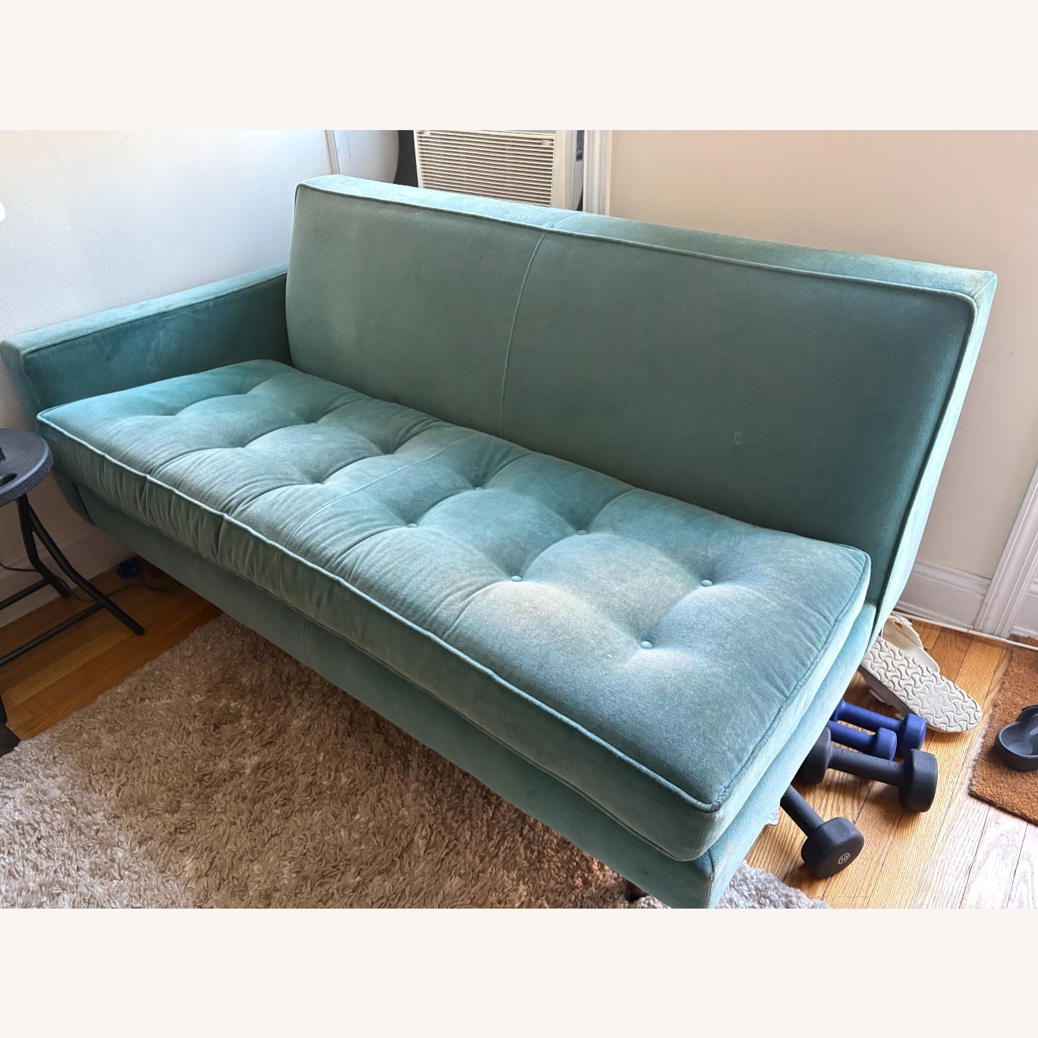 Room & Board Reese Green Velvet Sofa - image-5