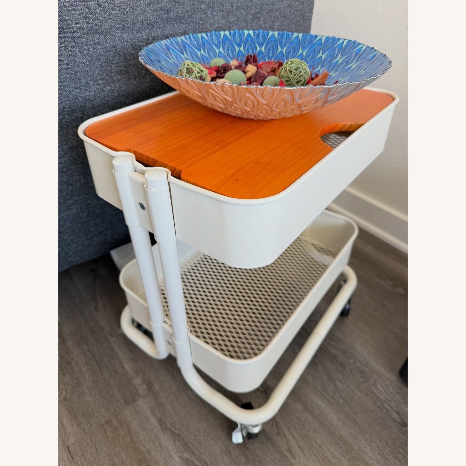 Utility Cart with Detachable Tray - image-3
