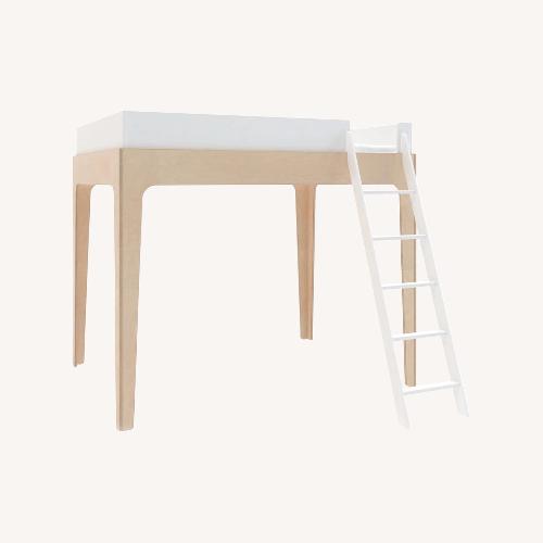 Used Oeuf Perch Loft Bed White/Maple for sale on AptDeco