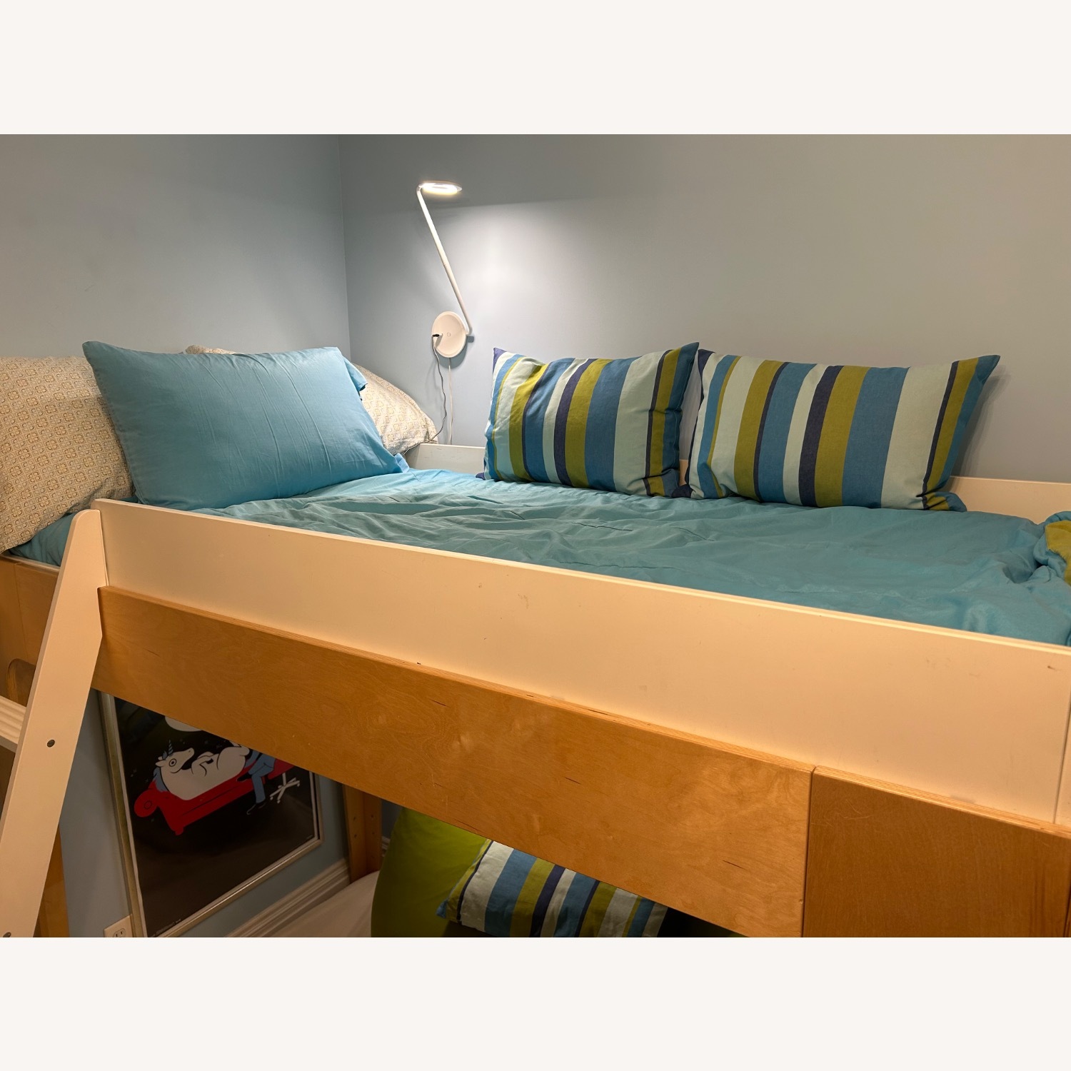 Oeuf Perch Loft Bed White/Maple - image-3