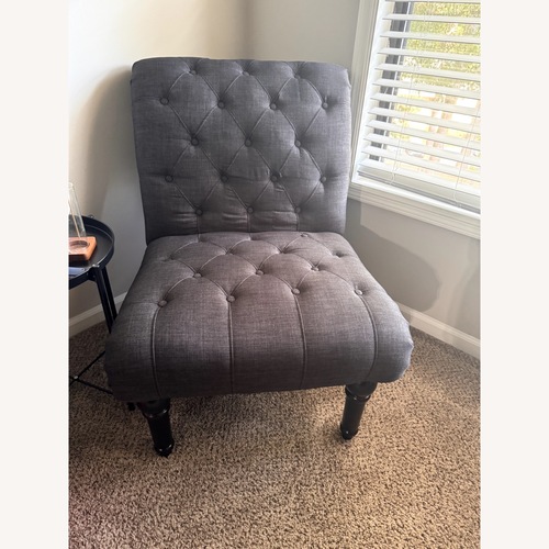 Used Black Chaise Accent Chair for sale on AptDeco